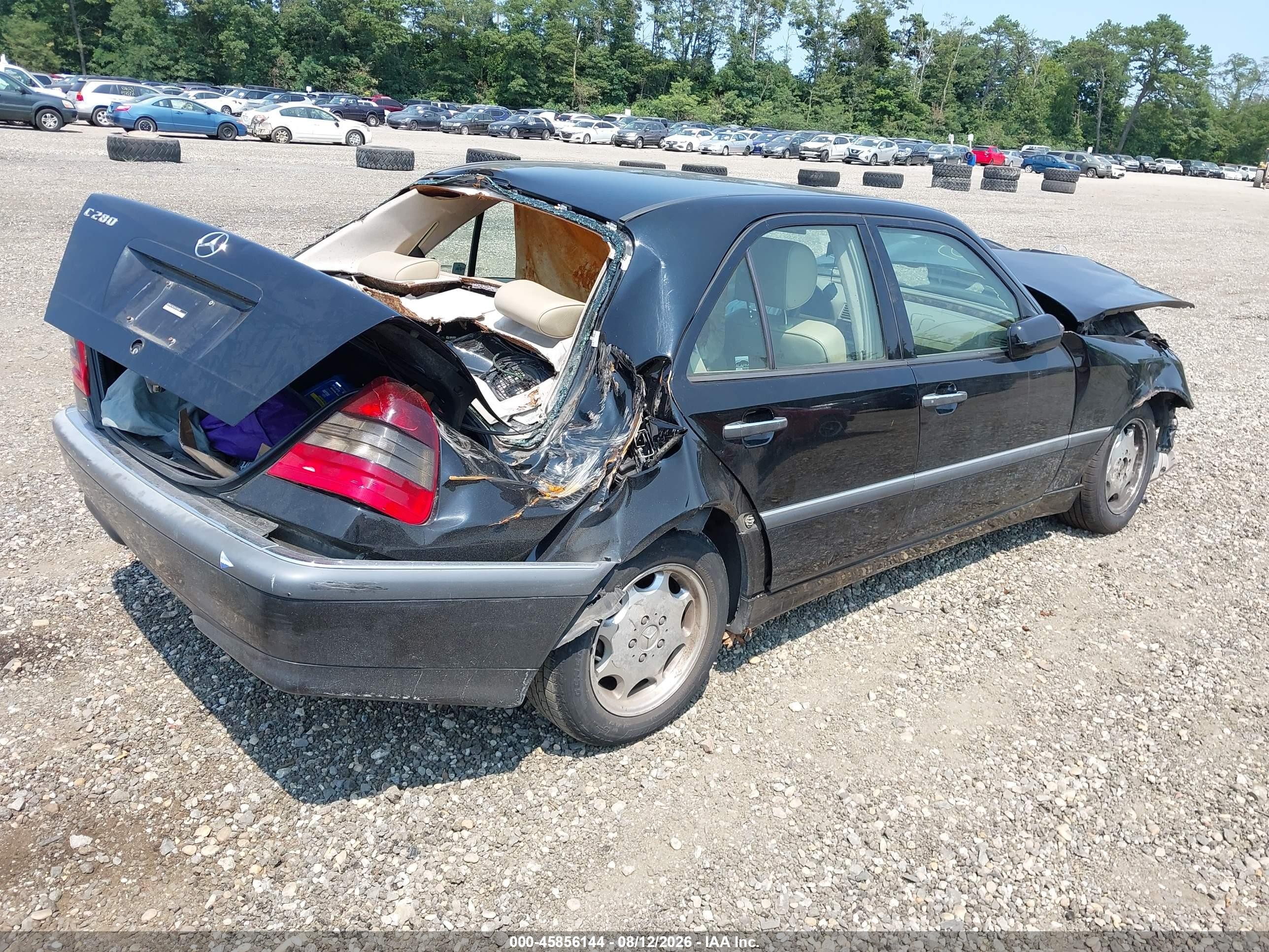 1999 Mercedes-benz C 280   Black vin: WDBHA29G3XA742908