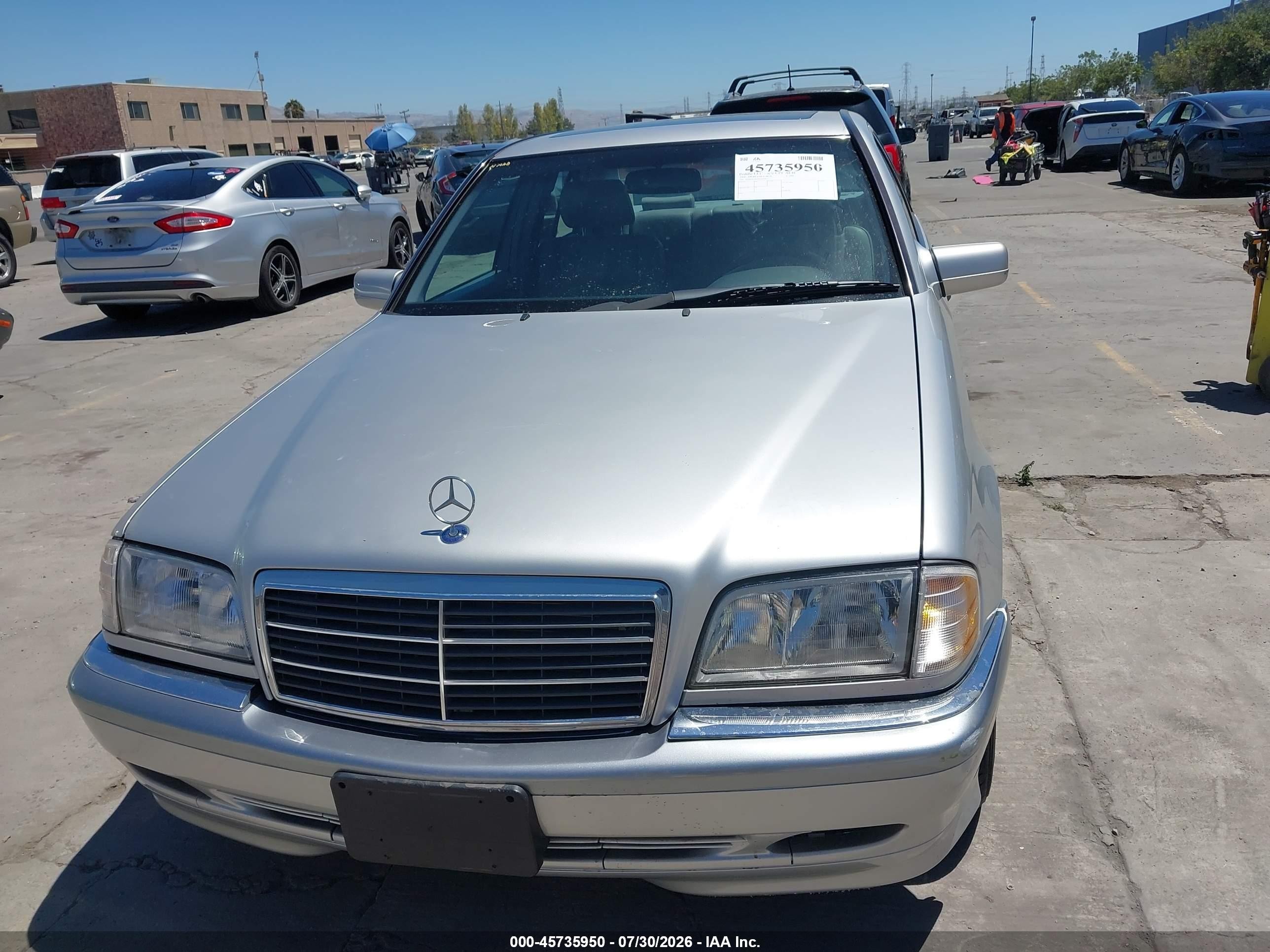 1999 Mercedes-benz C 280   Silver vin: WDBHA29G6XA696815