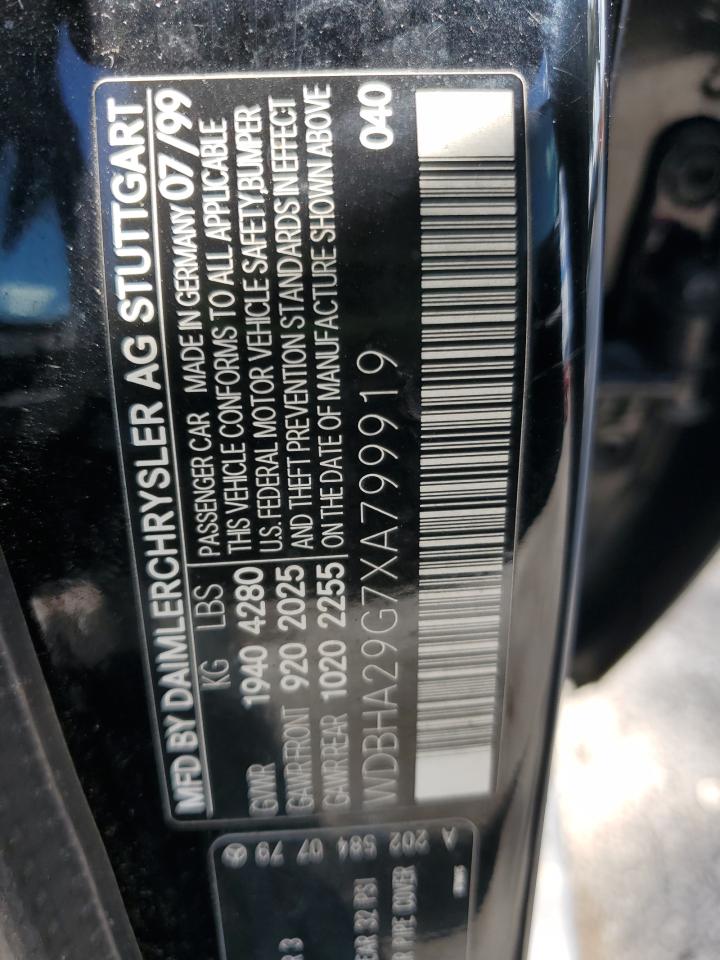 1999 Mercedes-benz C 280 Черный vin: WDBHA29G7XA799919