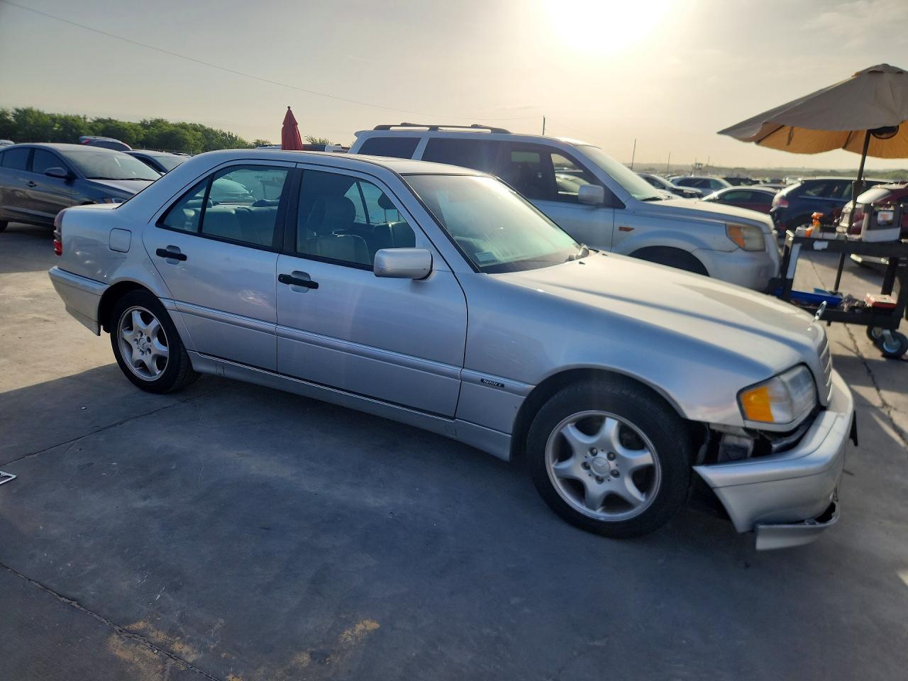 2000 Mercedes-benz C 280 Silver vin: WDBHA29G7YA845685