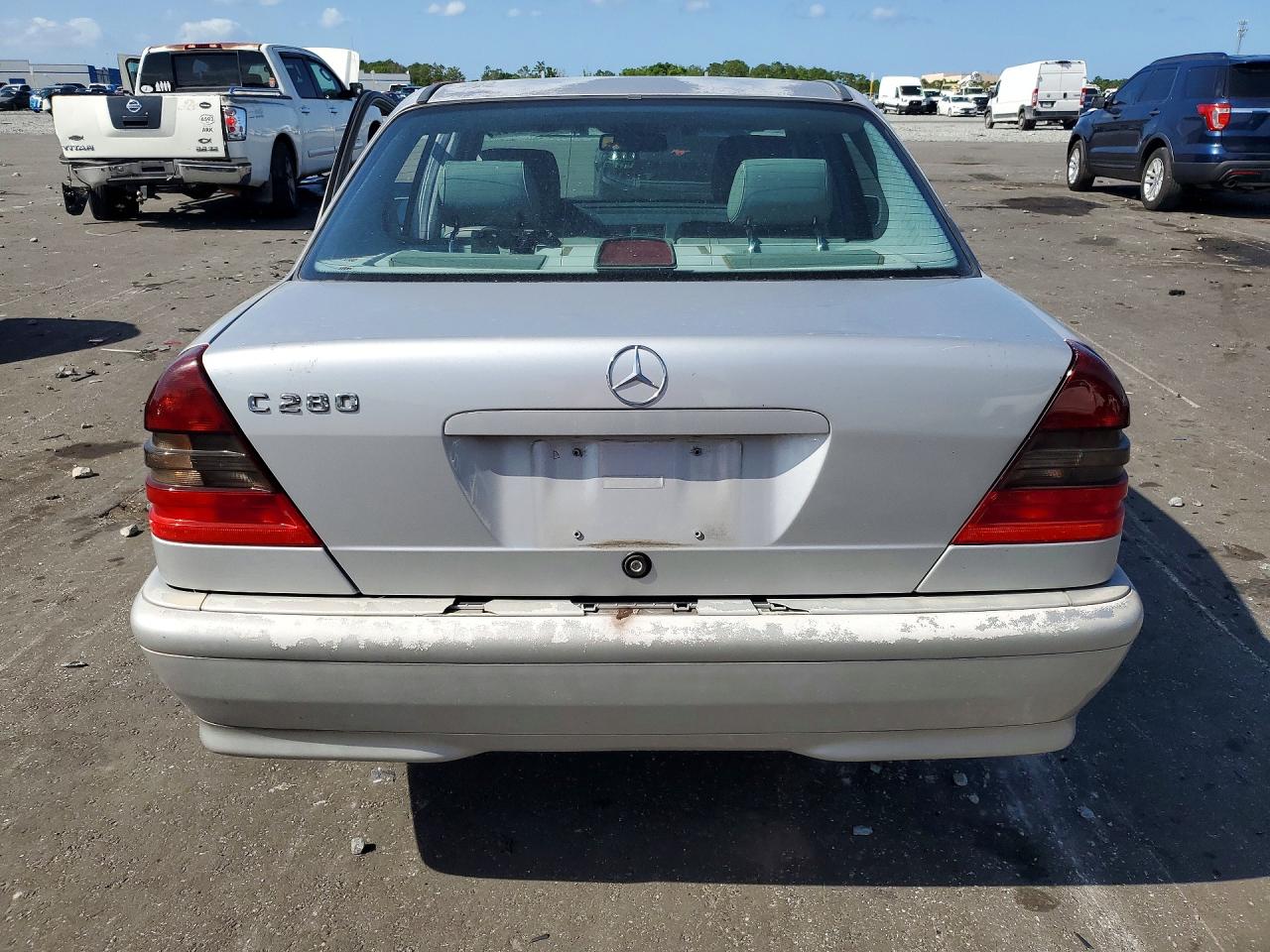 1998 Mercedes-benz C 280 Silver vin: WDBHA29G8WF734563