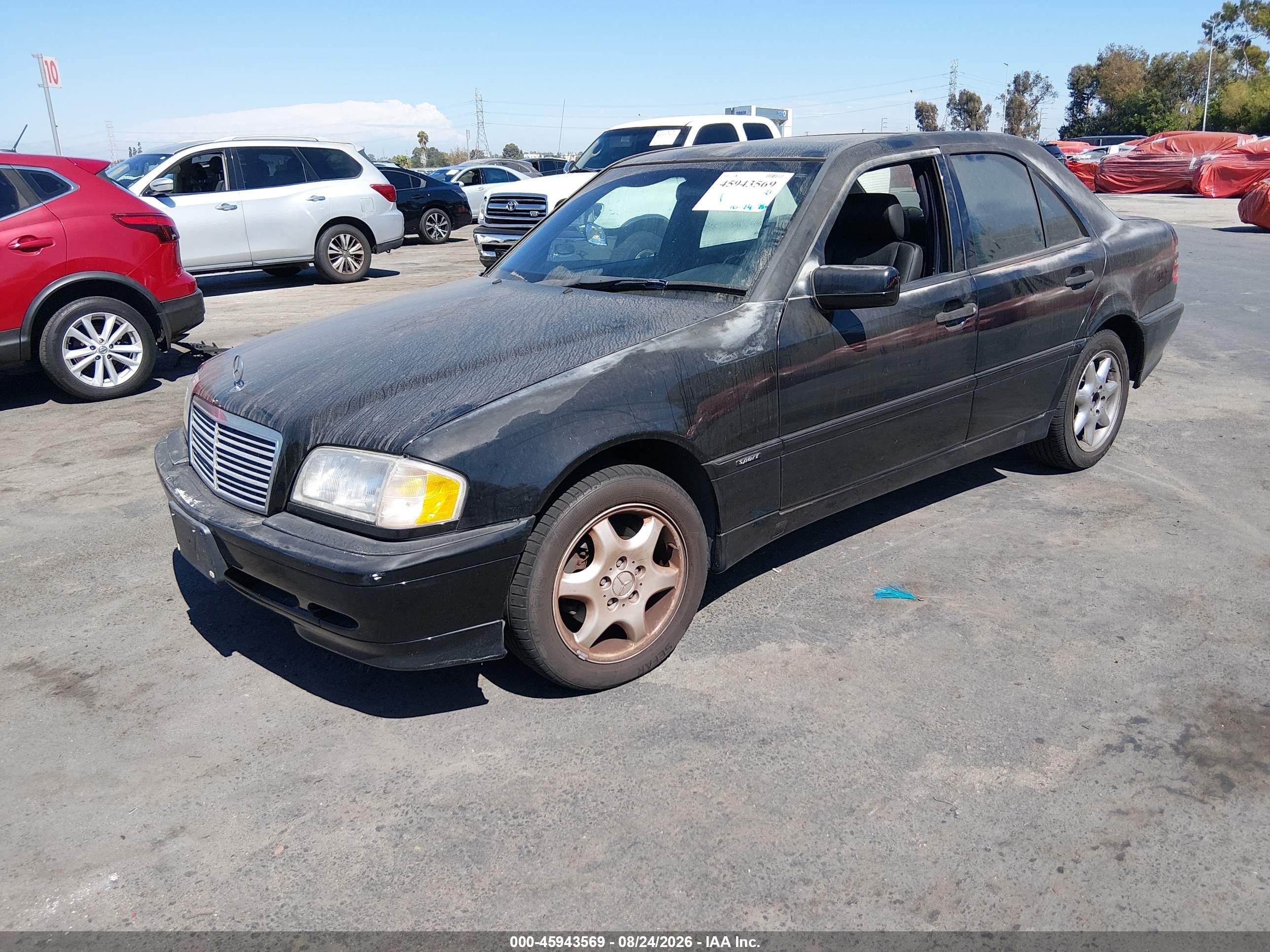 1999 Mercedes-benz C 280   Black vin: WDBHA29G8XA686576