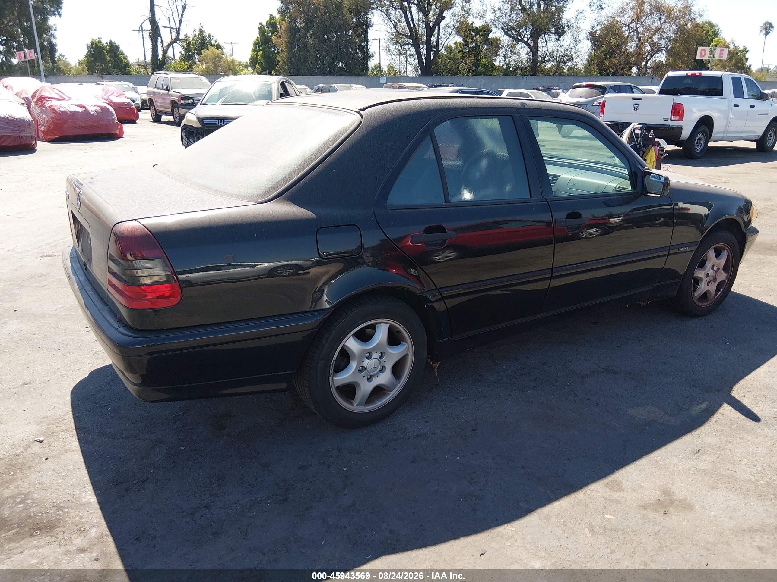 1999 Mercedes-benz C 280   Black vin: WDBHA29G8XA686576