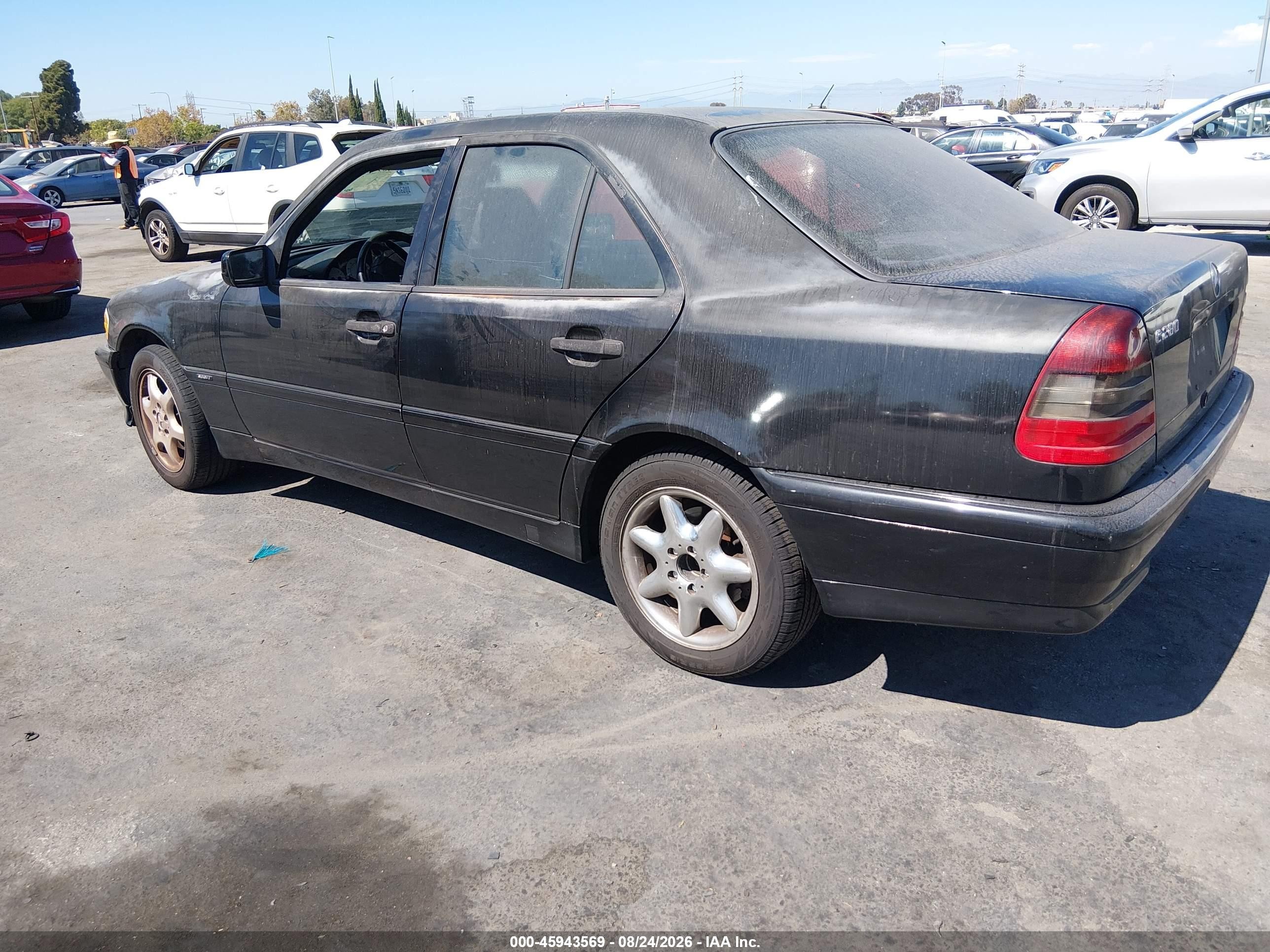 1999 Mercedes-benz C 280   Black vin: WDBHA29G8XA686576