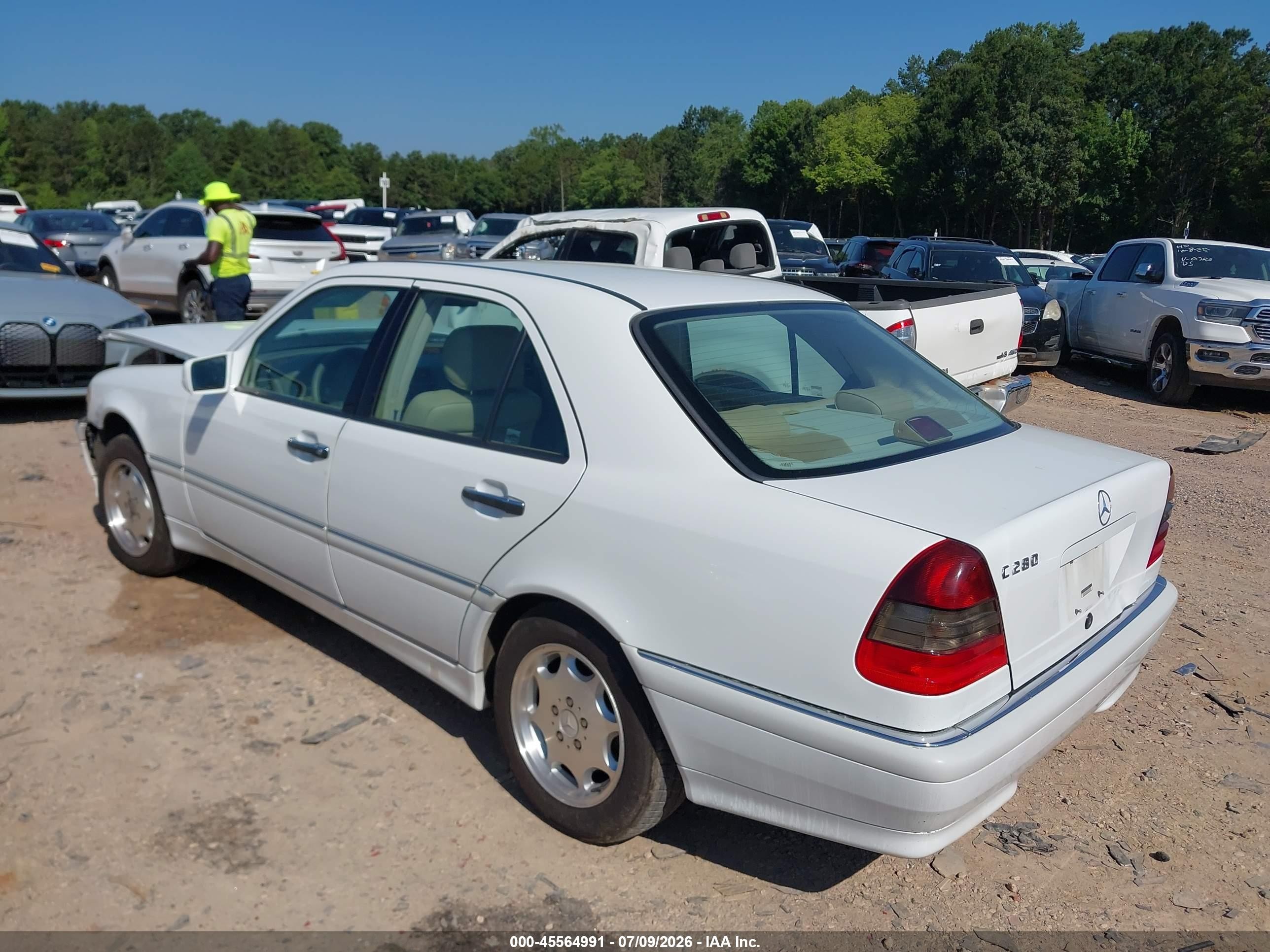 1999 Mercedes-benz C 280   Белый vin: WDBHA29G8XA760188