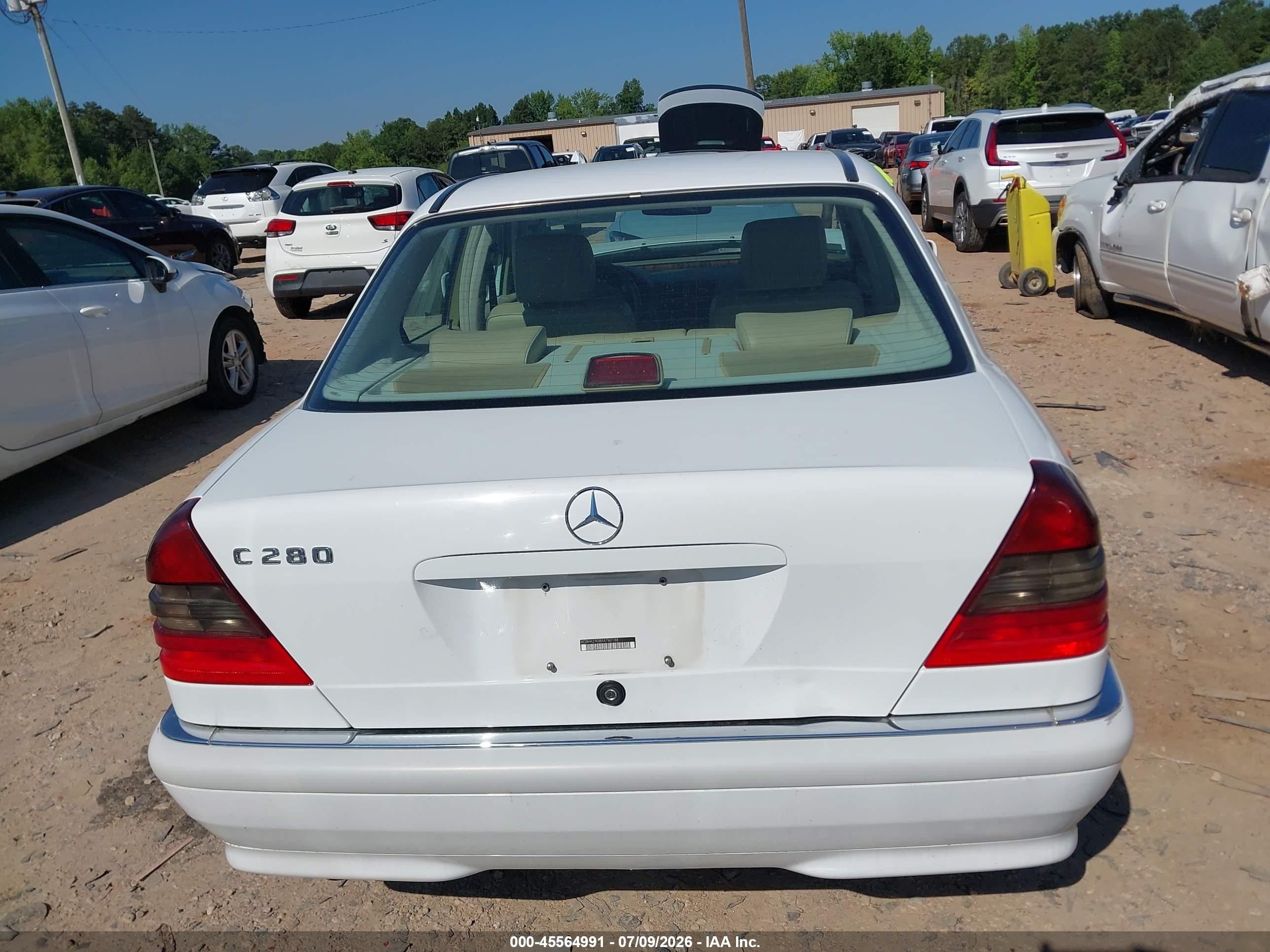 1999 Mercedes-benz C 280   Белый vin: WDBHA29G8XA760188