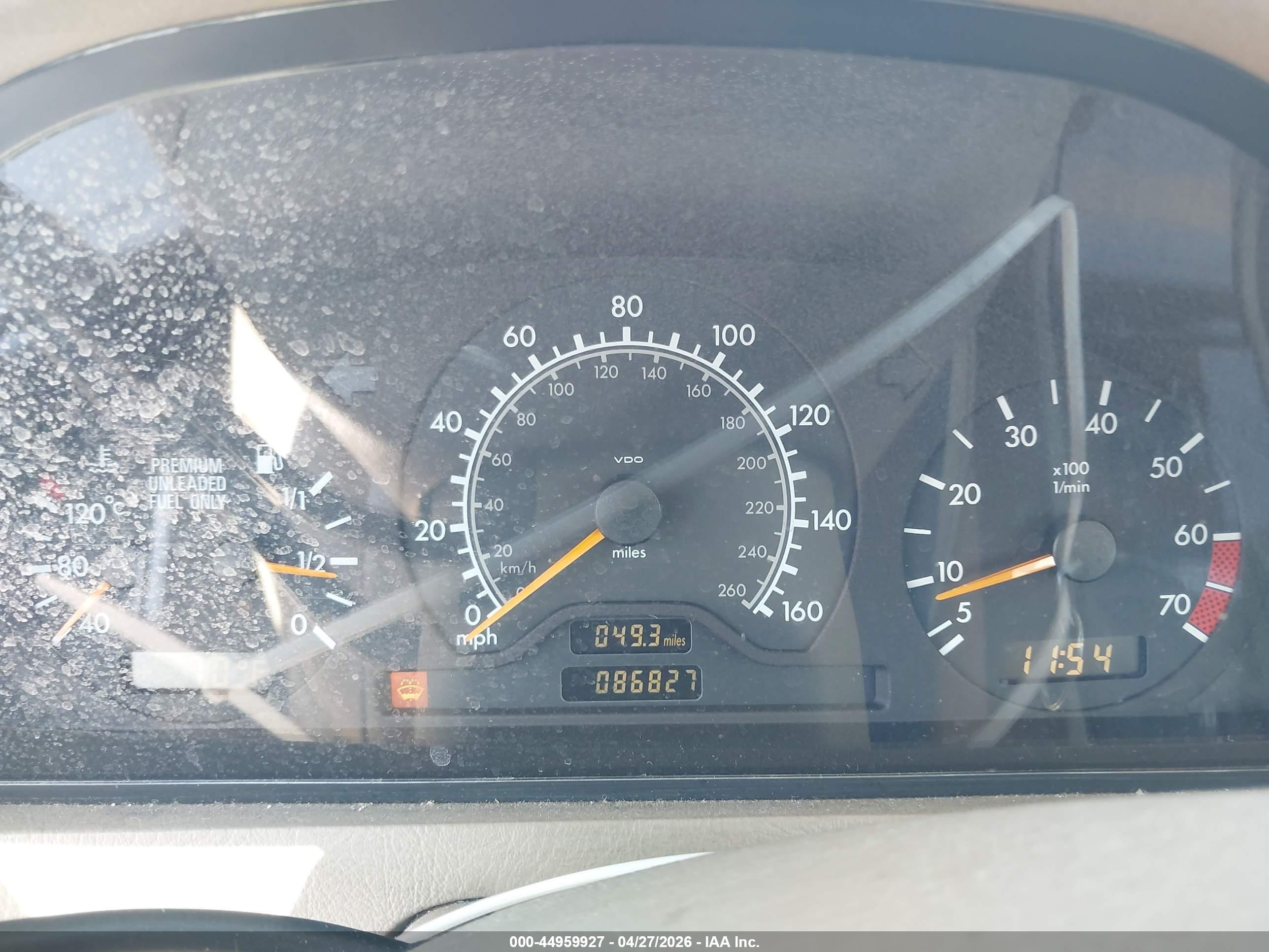 1998 Mercedes-benz C 280   White vin: WDBHA29G9WA645937