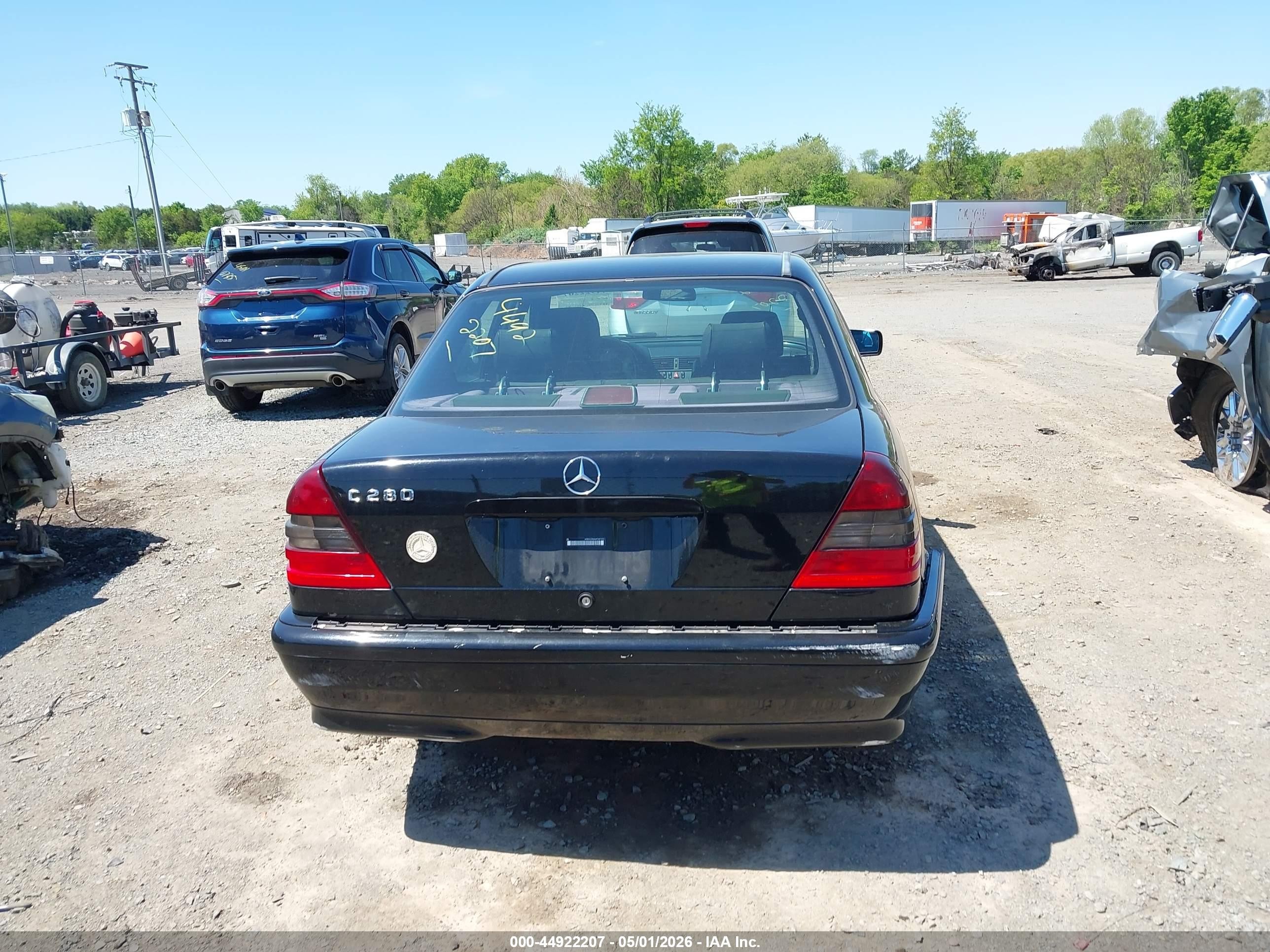 1998 Mercedes-benz C 280   Черный vin: WDBHA29G9WF687253
