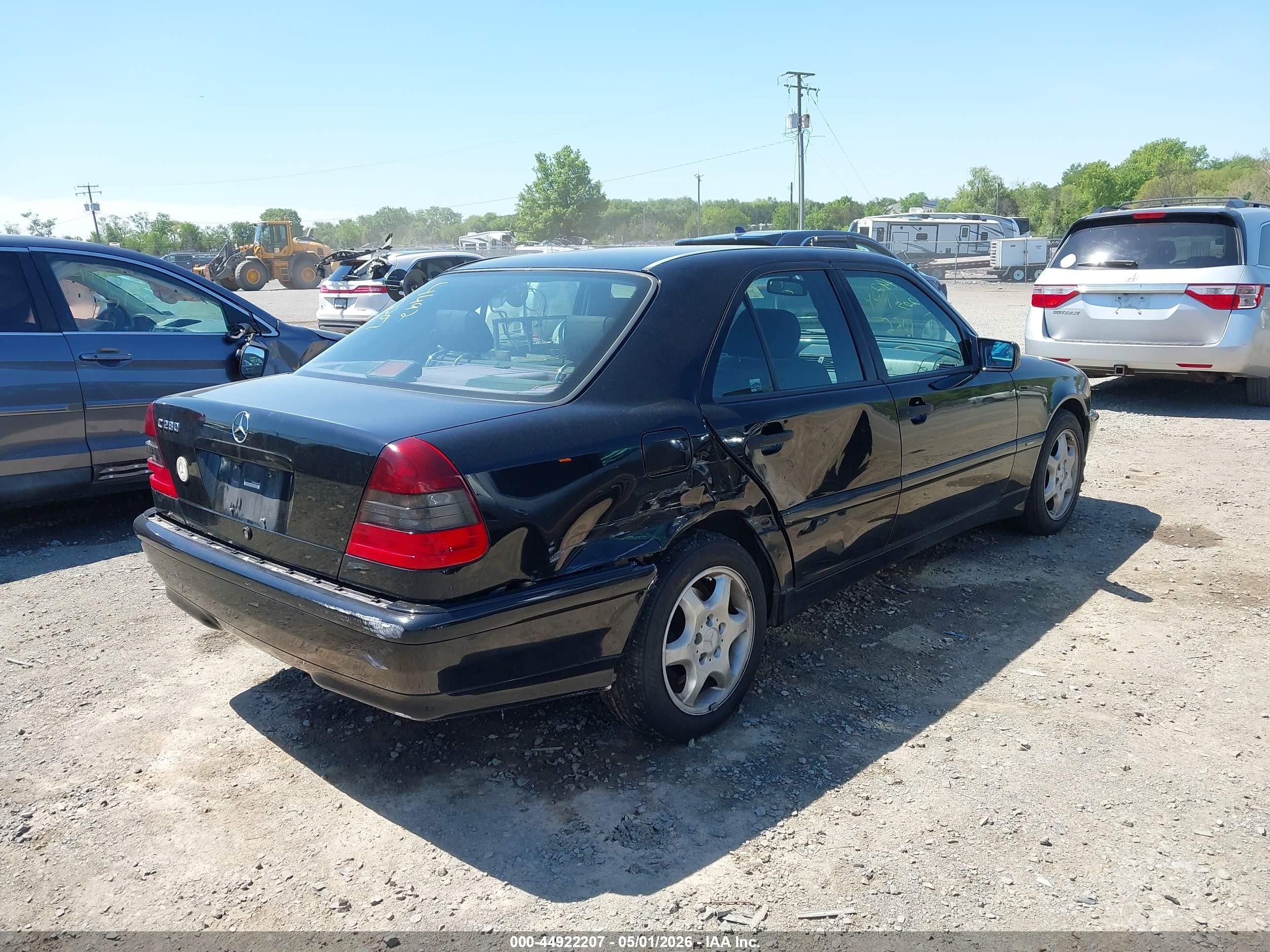 1998 Mercedes-benz C 280   Черный vin: WDBHA29G9WF687253
