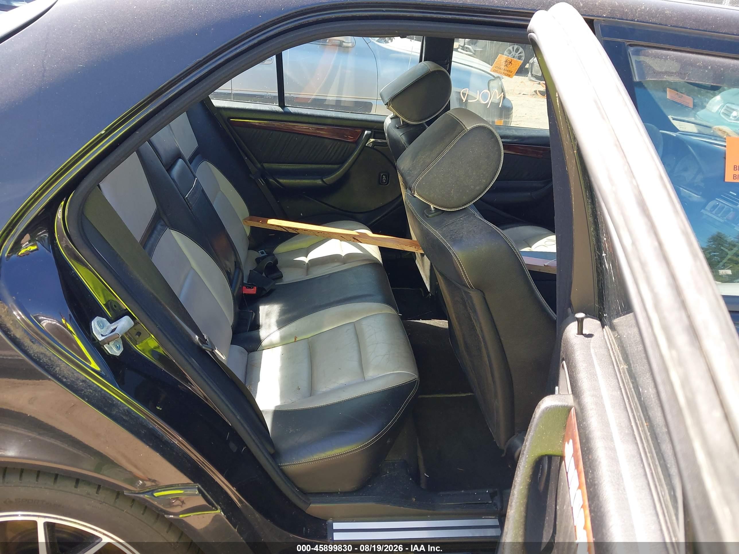 1998 Mercedes-benz C 43 Black vin: WDBHA33G5WF736947