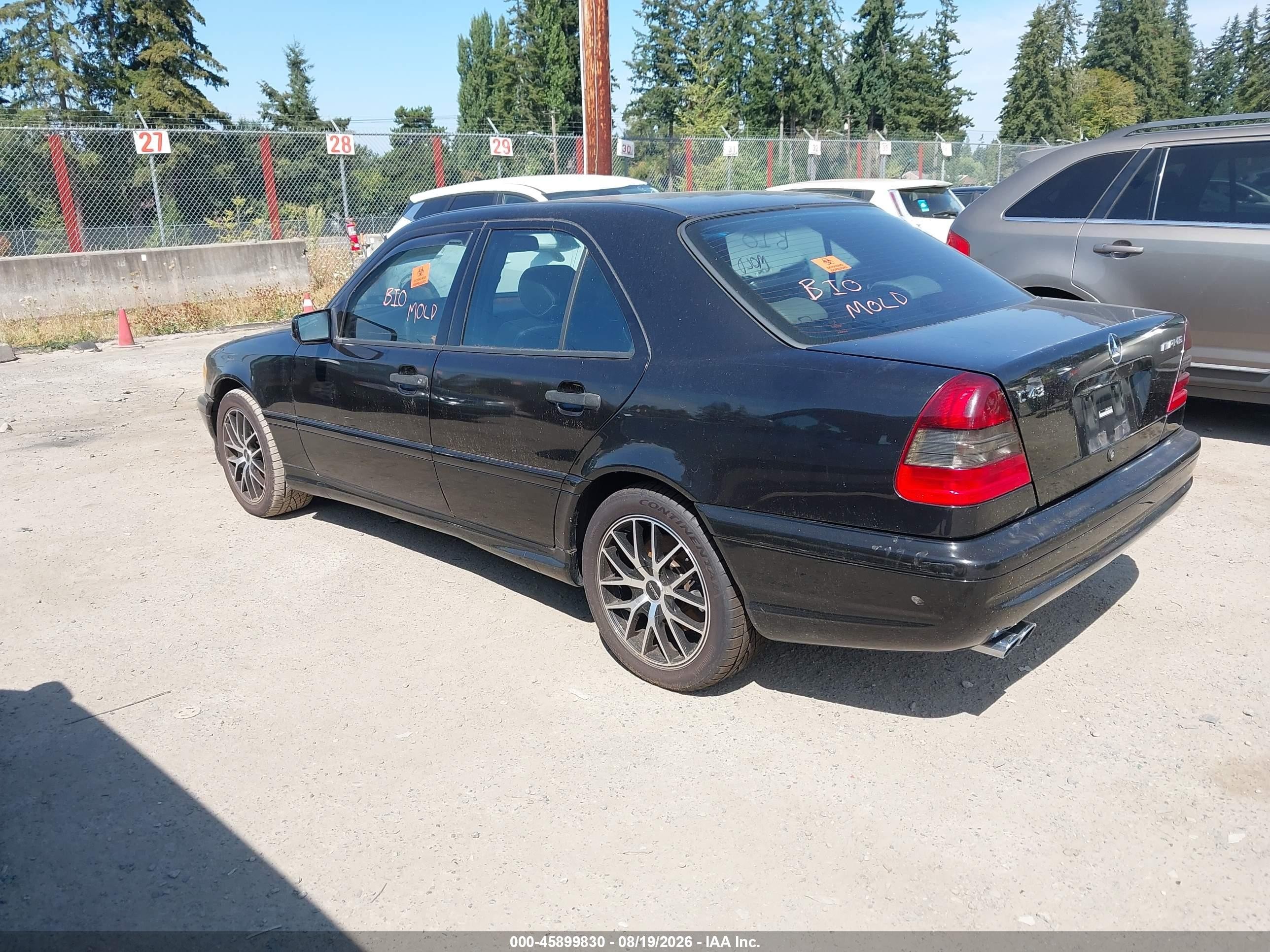 1998 Mercedes-benz C 43 Black vin: WDBHA33G5WF736947