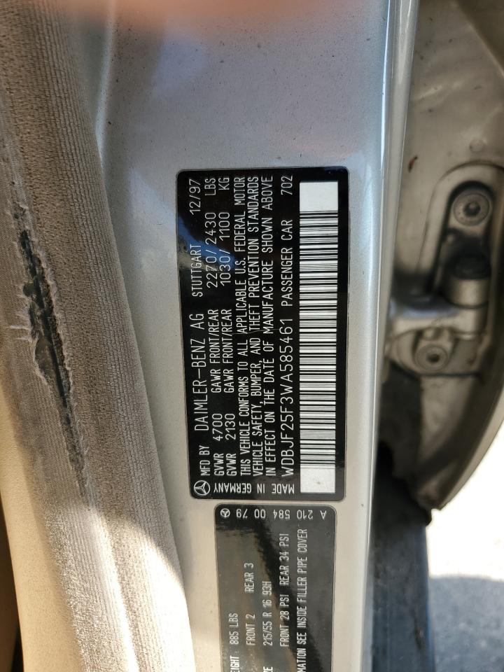 1998 Mercedes-benz E 300td Золотой vin: WDBJF25F3WA585461