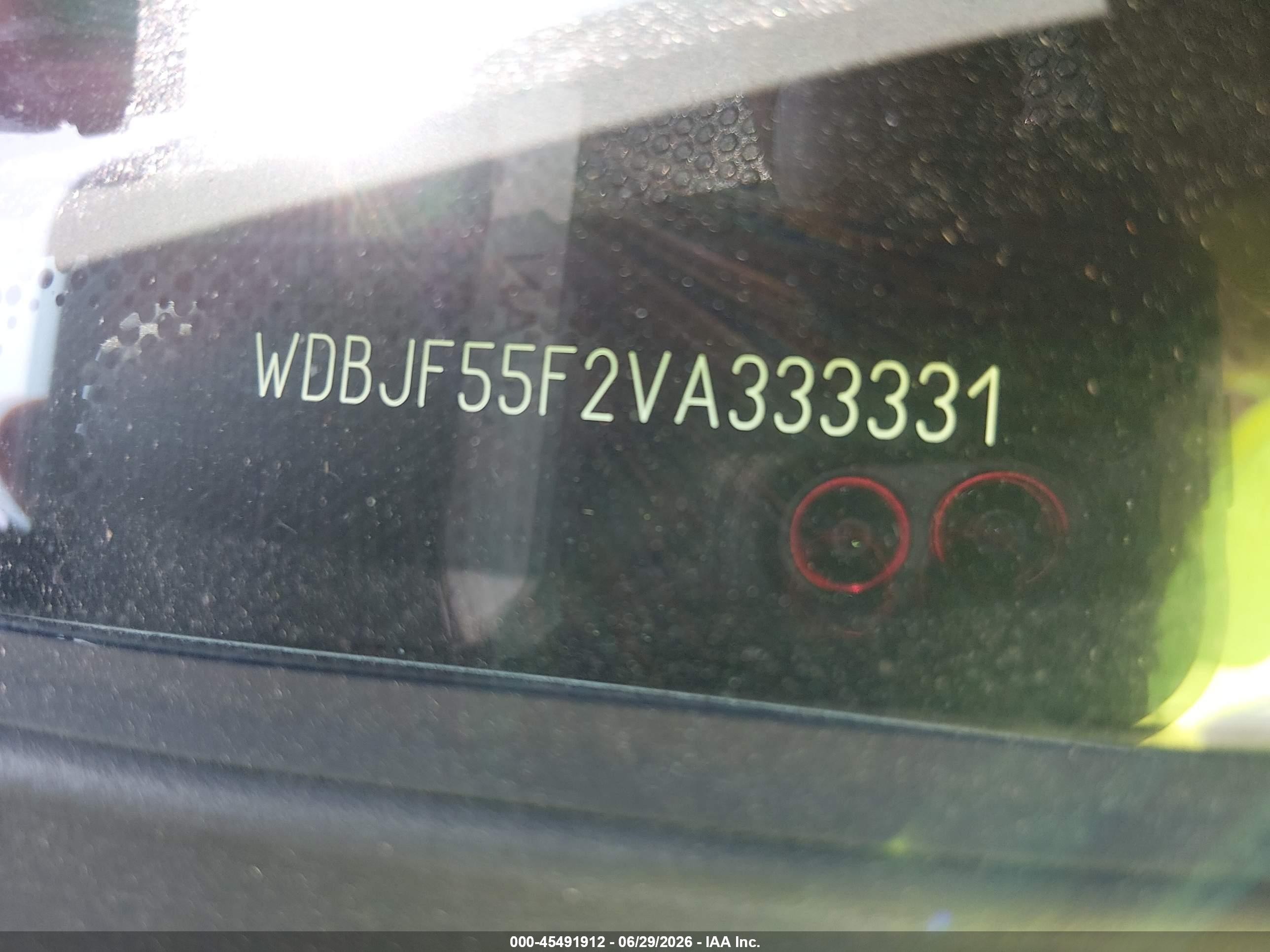 1997 Mercedes-benz E 320   Black vin: WDBJF55F2VA333331