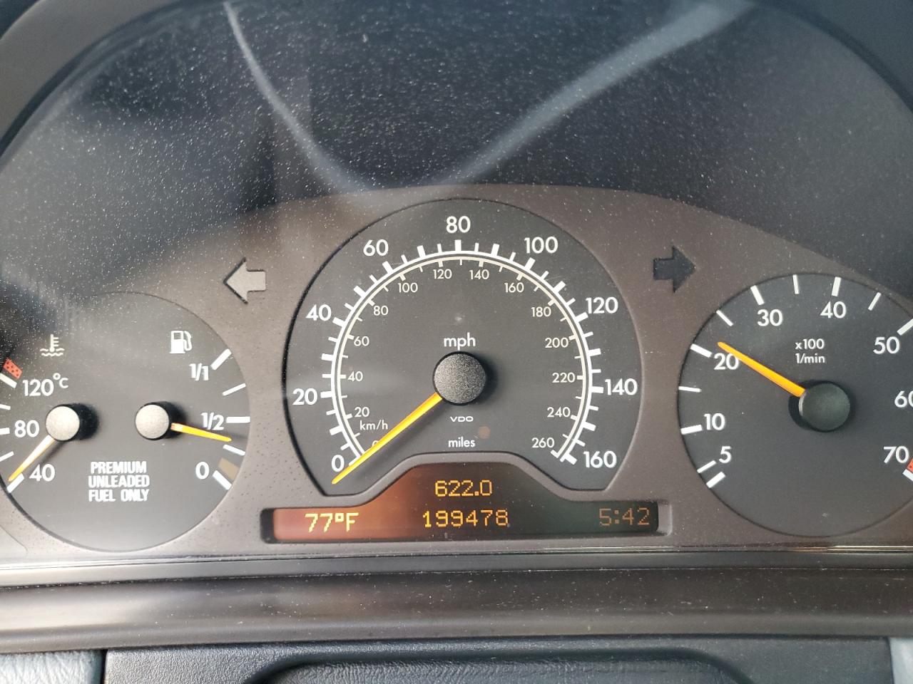 1997 Mercedes-benz E 320 White vin: WDBJF55F2VA361792