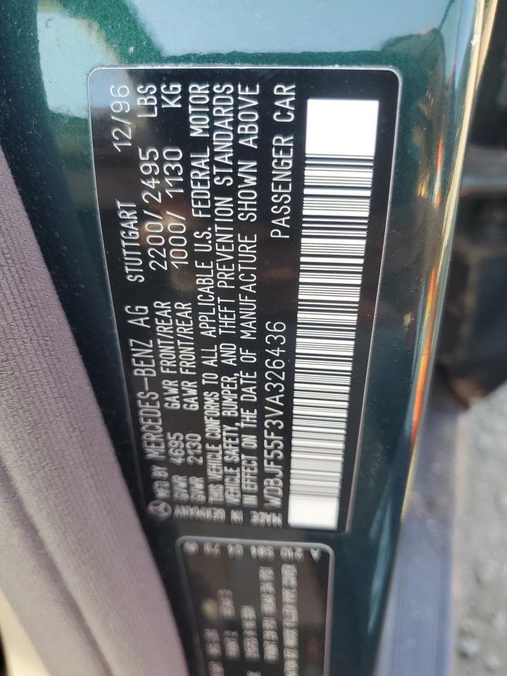 1997 Mercedes-benz E 320 Green vin: WDBJF55F3VA326436