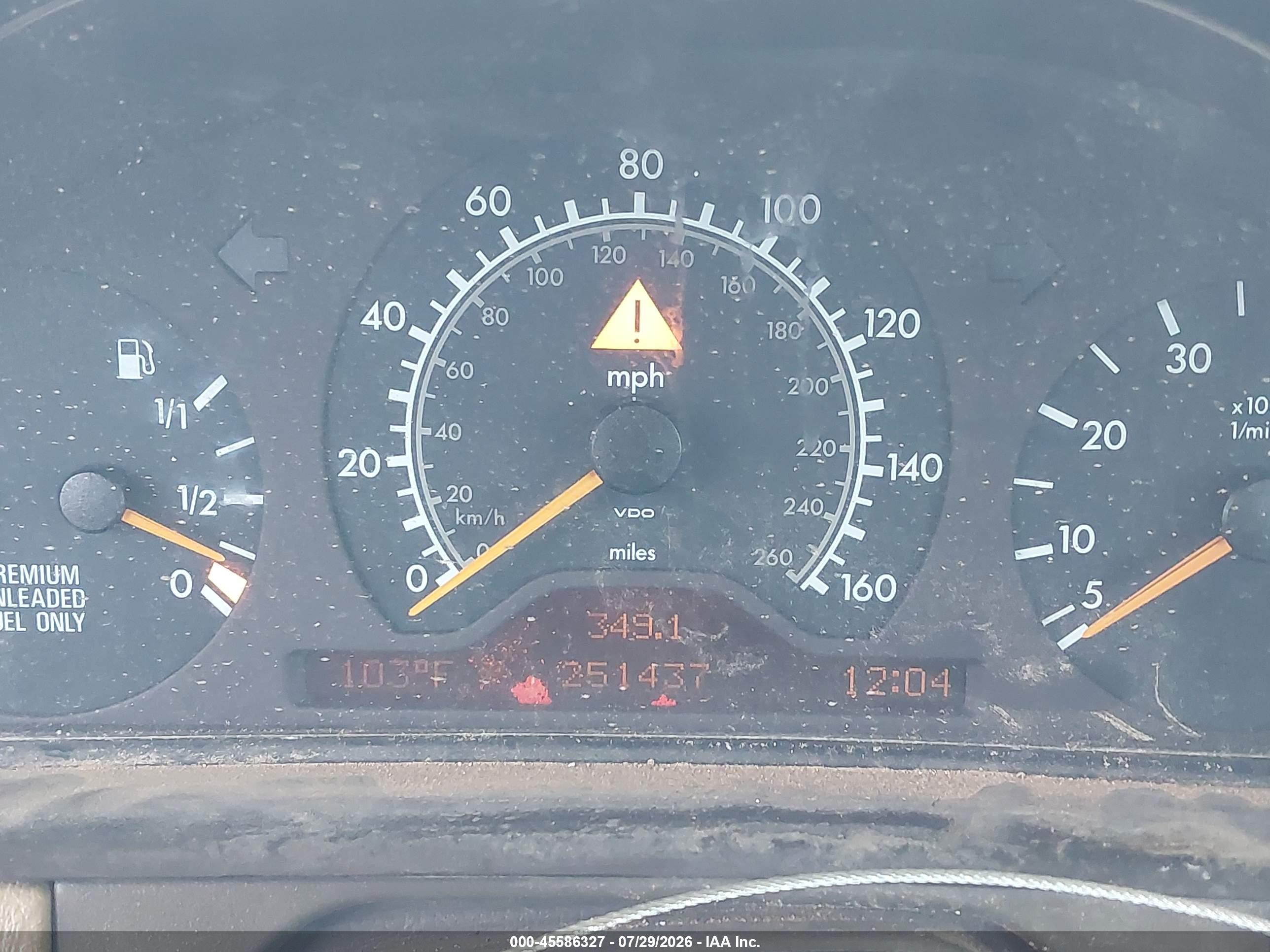 1997 Mercedes-benz E 320   Gold vin: WDBJF55F3VA337906