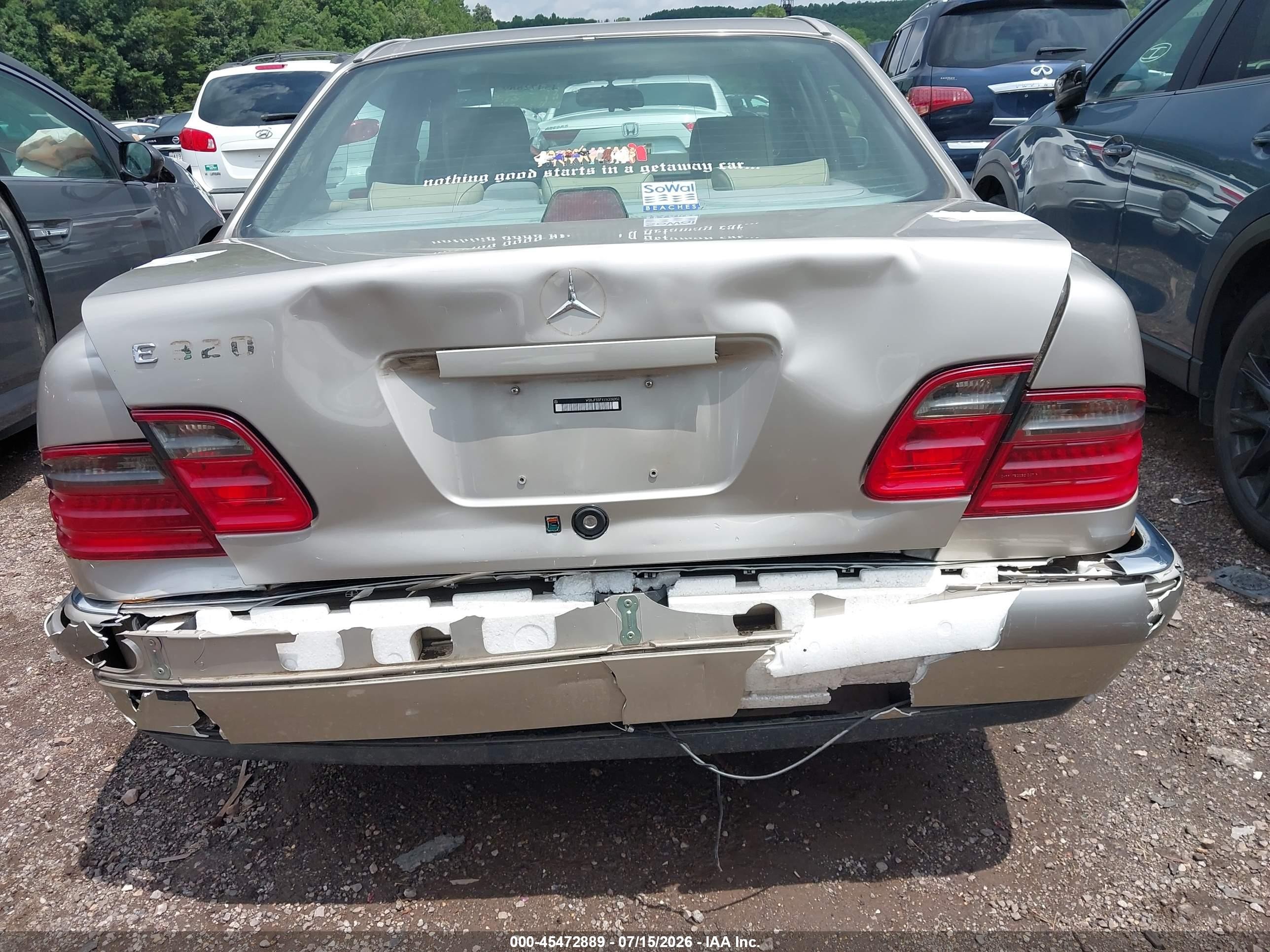 1997 Mercedes-benz E 320   Beige vin: WDBJF55F4VA308950
