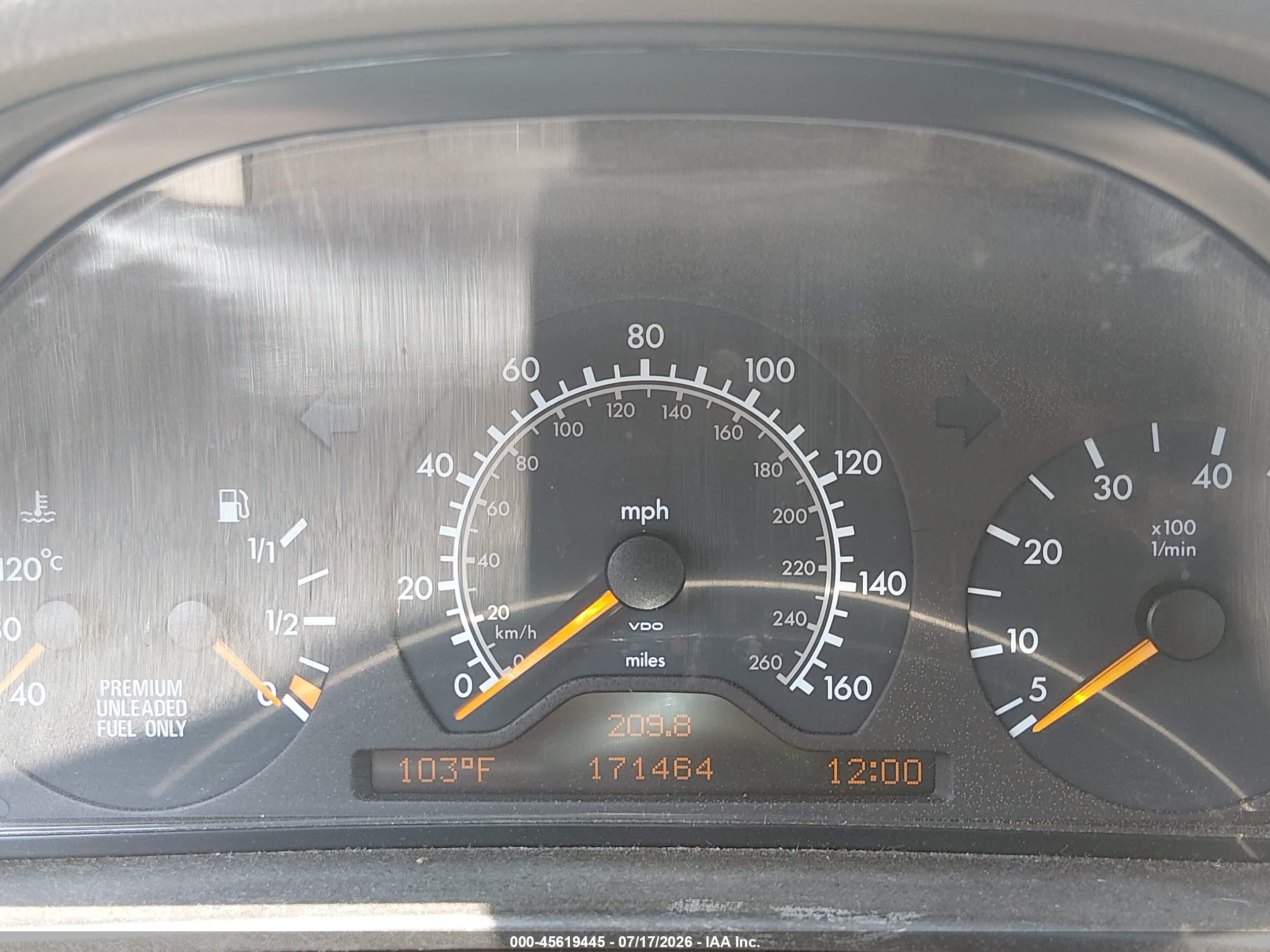 1997 Mercedes-benz E 320   Champagne vin: WDBJF55F4VA415707