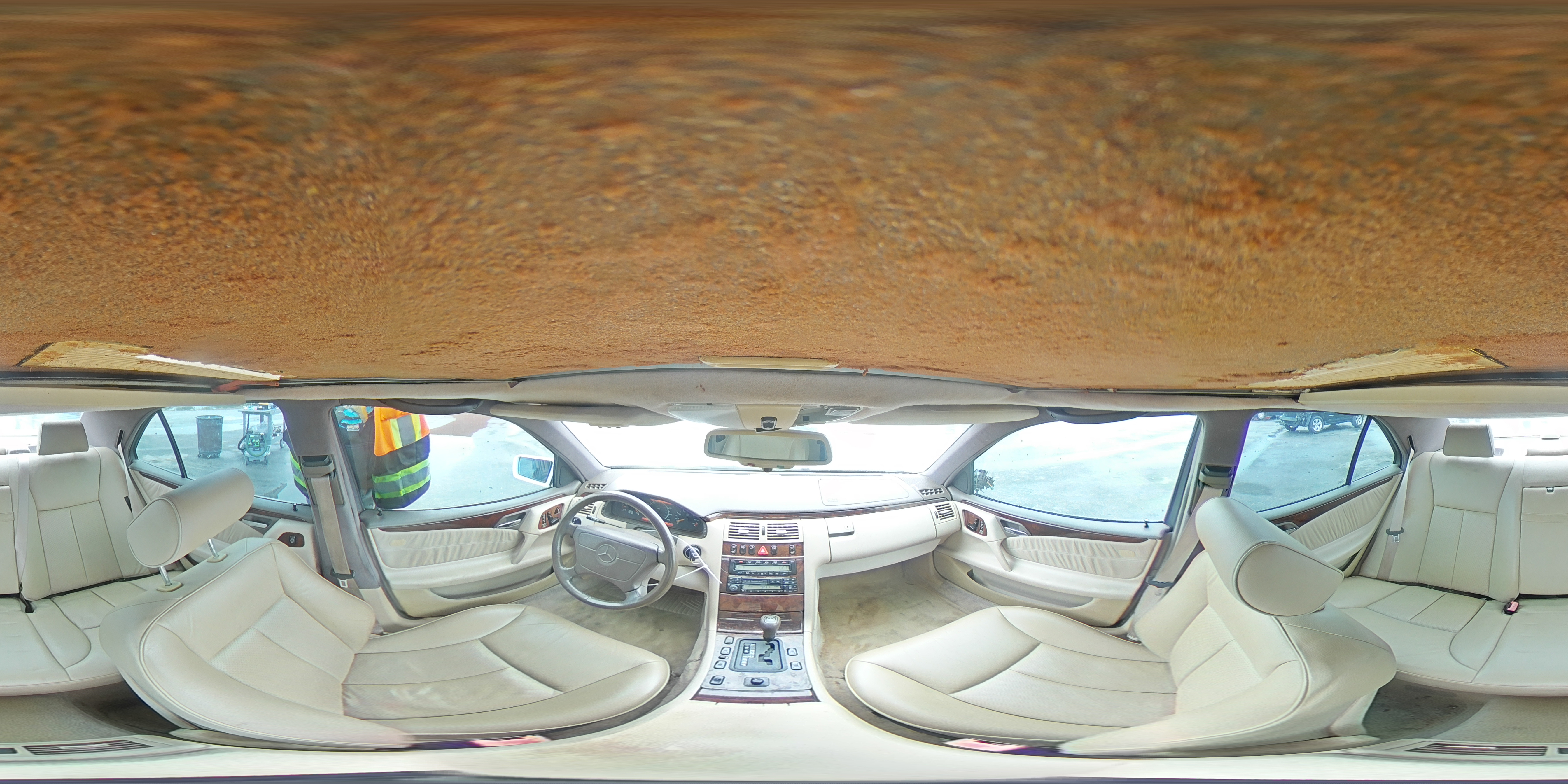 1997 Mercedes-benz E 320 White vin: WDBJF55F8VA408372