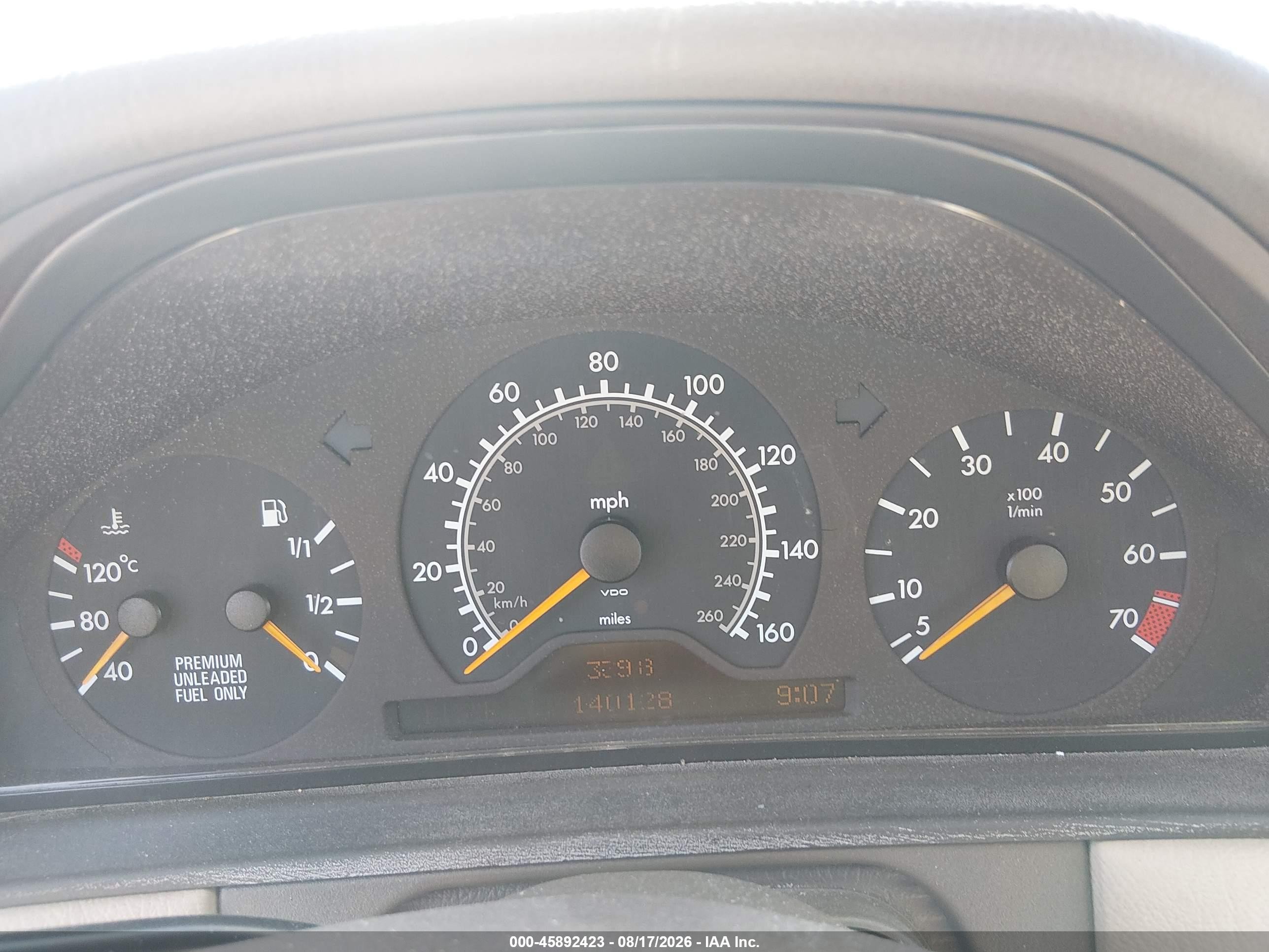 1996 Mercedes-benz E 320 Blue vin: WDBJF55F9TJ003716