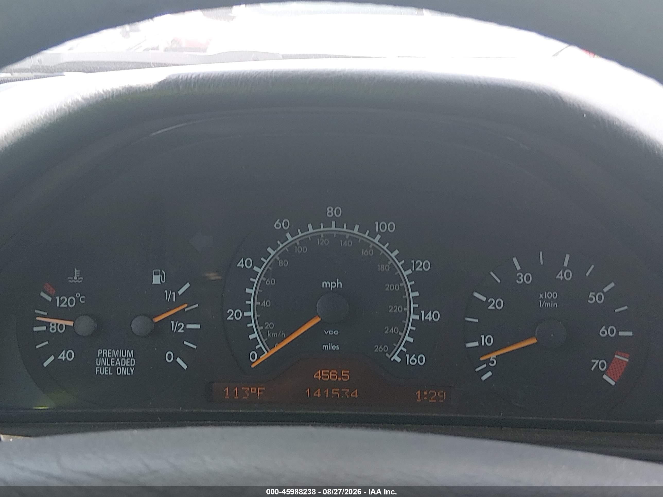 1996 Mercedes-benz E 320 Черный vin: WDBJF55F9TJ021634