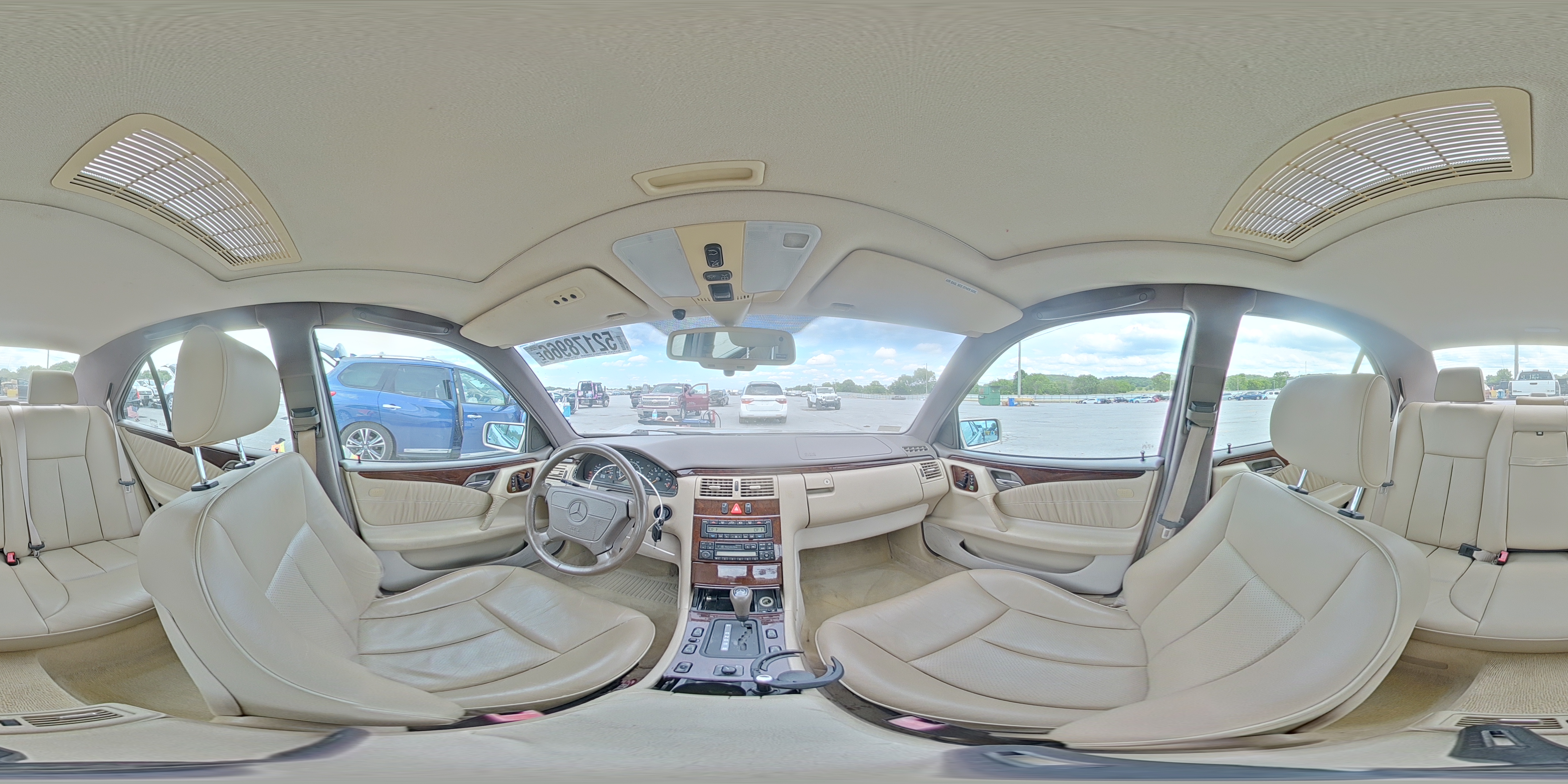 1996 Mercedes-benz E 320 Бежевый vin: WDBJF55FXTJ014515