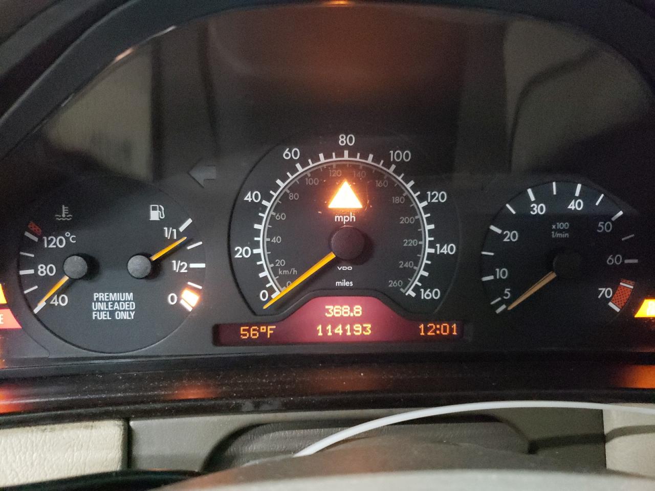 1997 Mercedes-benz E 320 White vin: WDBJF55FXVA365248
