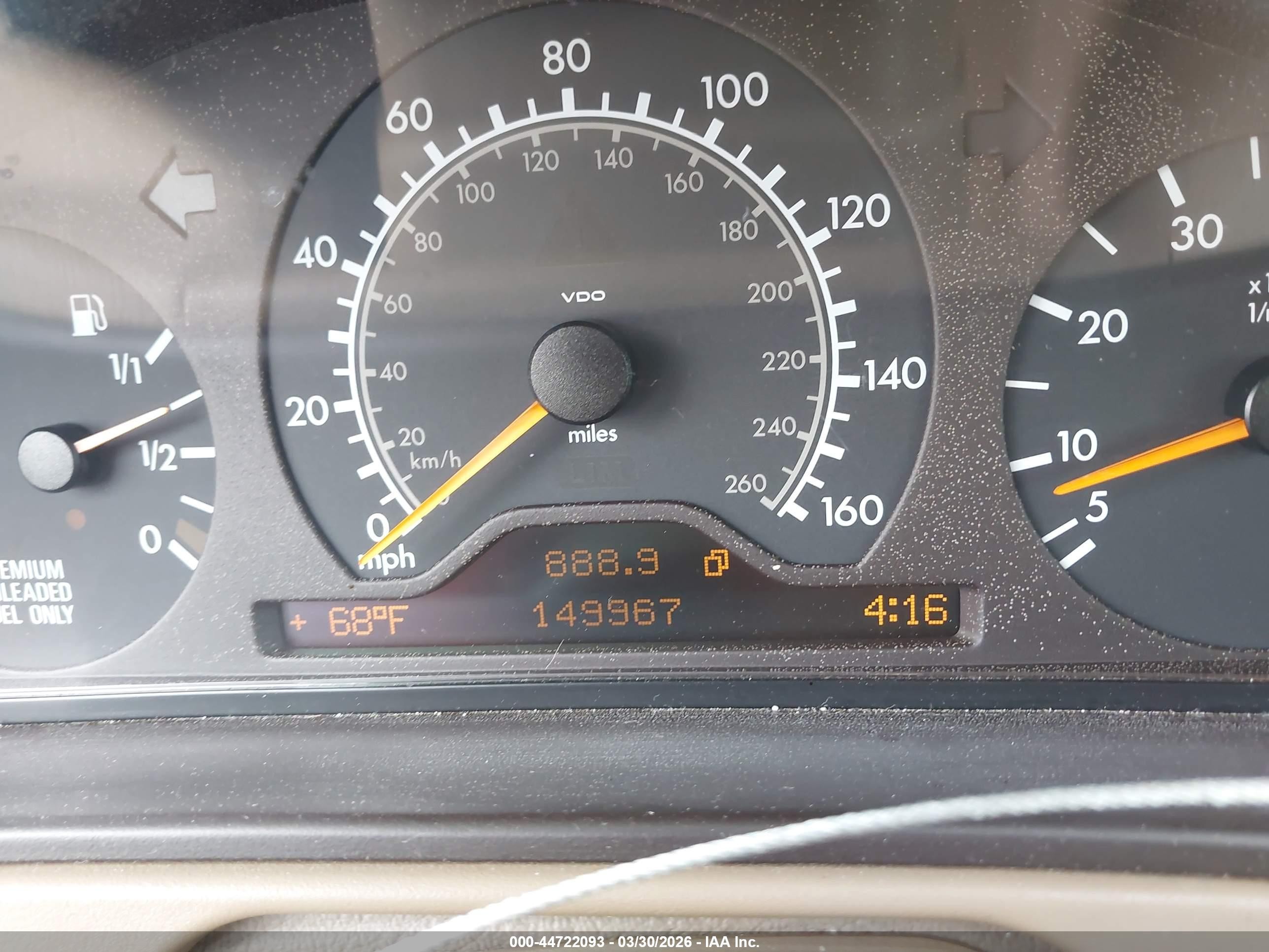 1998 Mercedes-benz E 320   Black vin: WDBJF65F0WA489679
