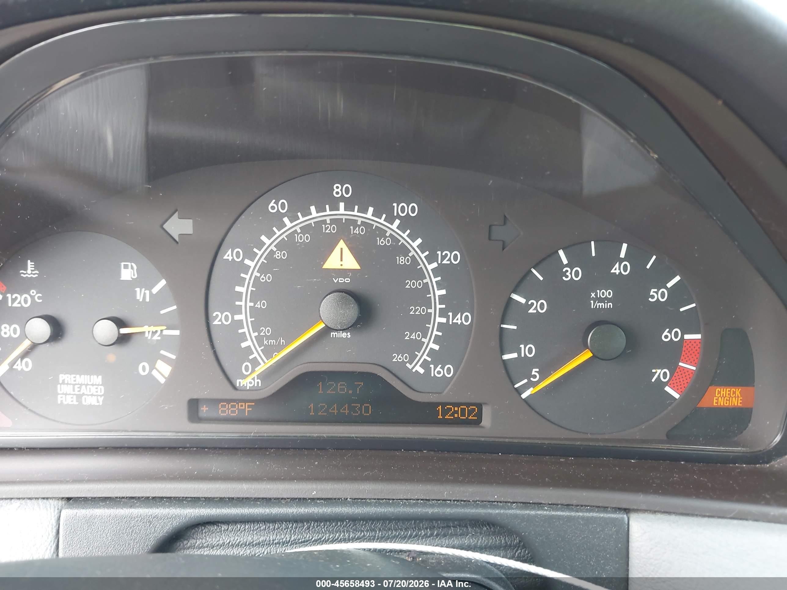1998 Mercedes-benz E 320 Dark Blue vin: WDBJF65F8WA697230