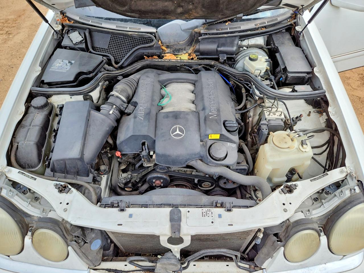 1999 Mercedes-benz E 320 White vin: WDBJF65H3XA824307