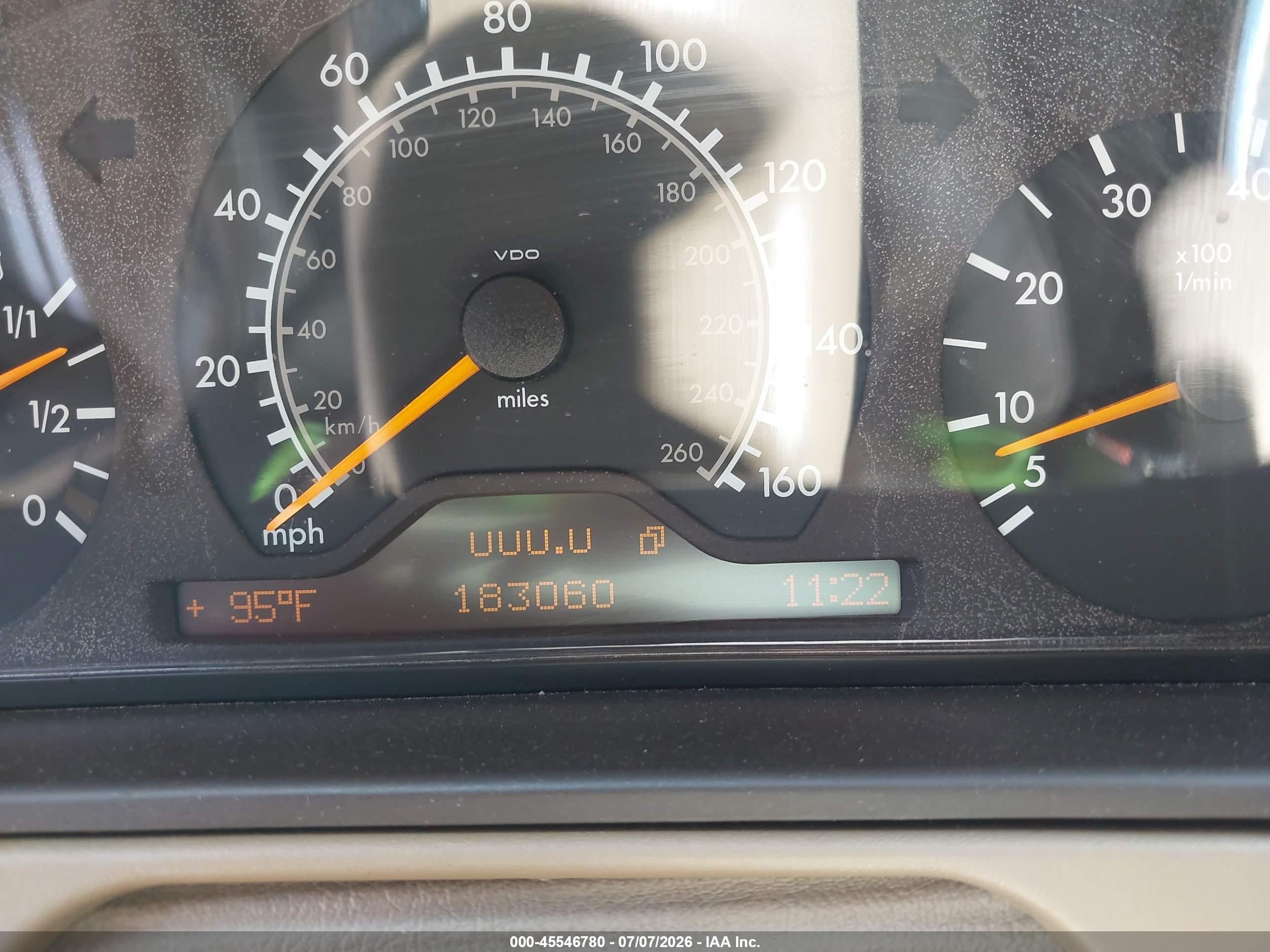 1999 Mercedes-benz E 320   Black vin: WDBJF65H4XA833887