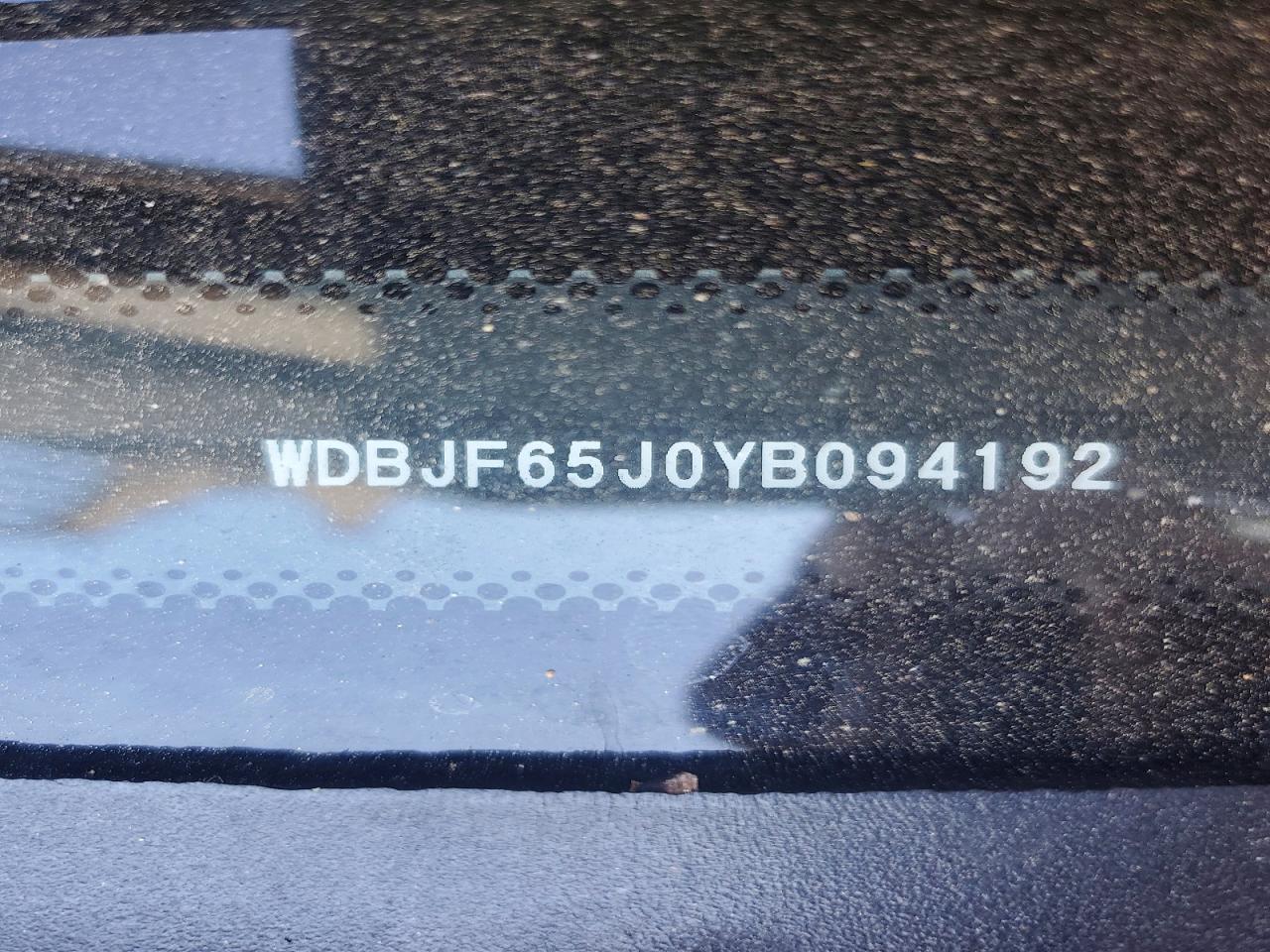 2000 Mercedes-benz E 320 Silver vin: WDBJF65J0YB094192