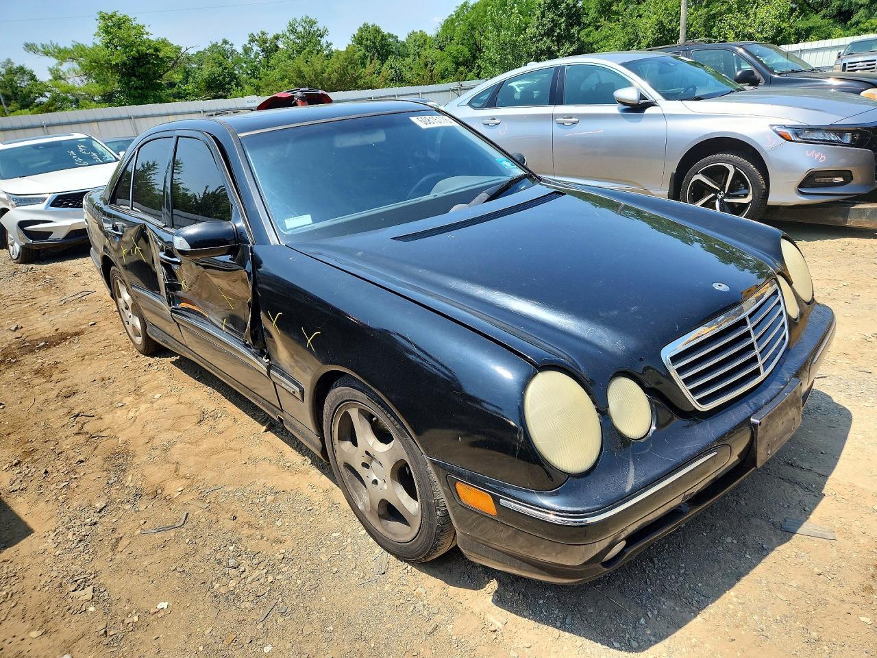 2002 Mercedes-benz E 320 Black vin: WDBJF65J52B422570