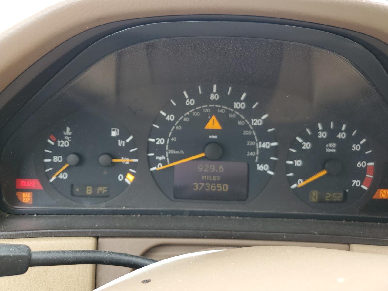 2000 Mercedes-benz E 320 Черный vin: WDBJF65J5YA974083