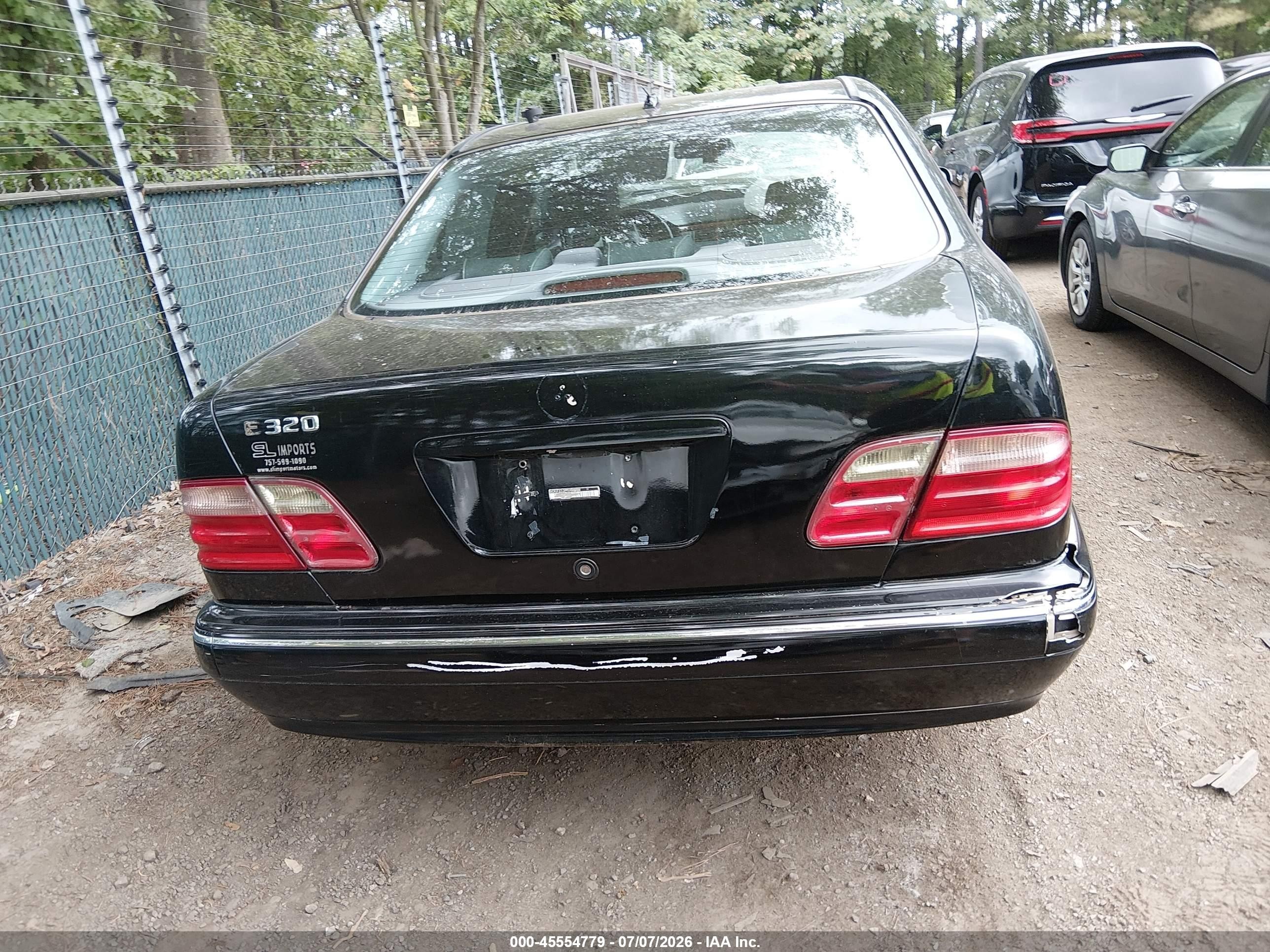 2001 Mercedes-benz E 320 Черный vin: WDBJF65J61B252508