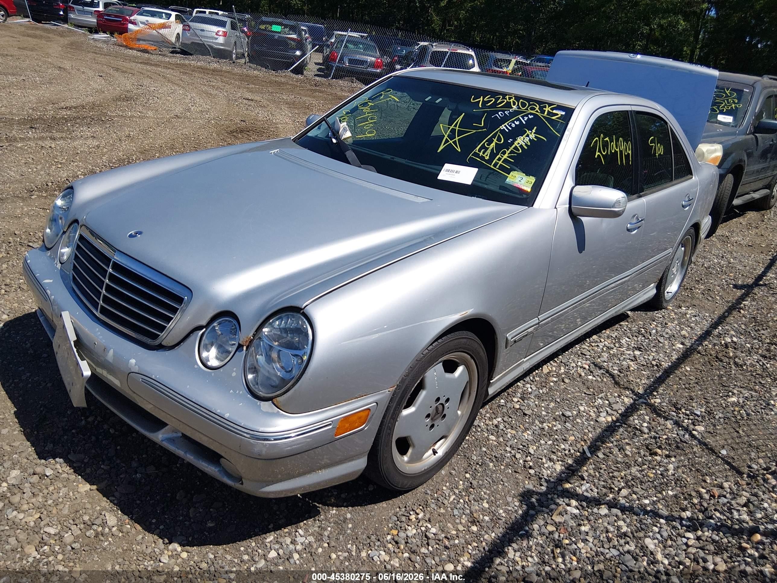 2001 Mercedes-benz E 320   Gray vin: WDBJF65J71B378697
