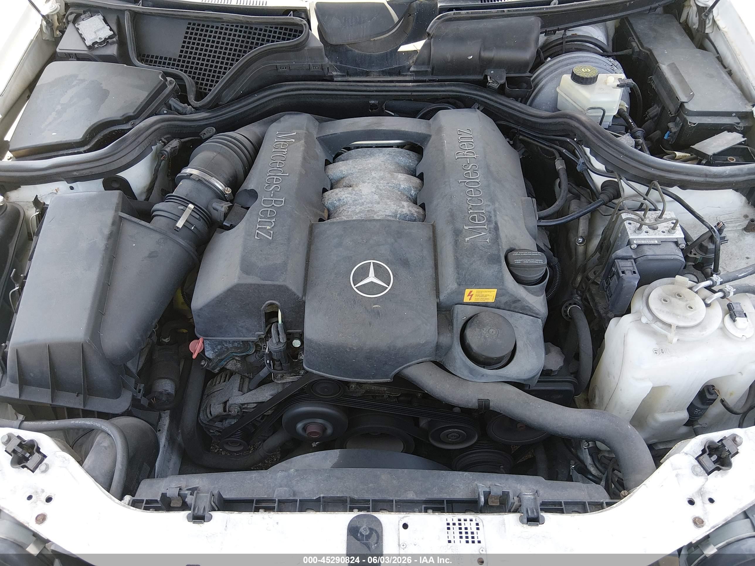 2001 Mercedes-benz E 320   Белый vin: WDBJF65J81B362007