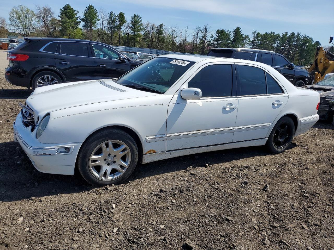 2000 Mercedes-benz E 320 White vin: WDBJF65J8YA971162