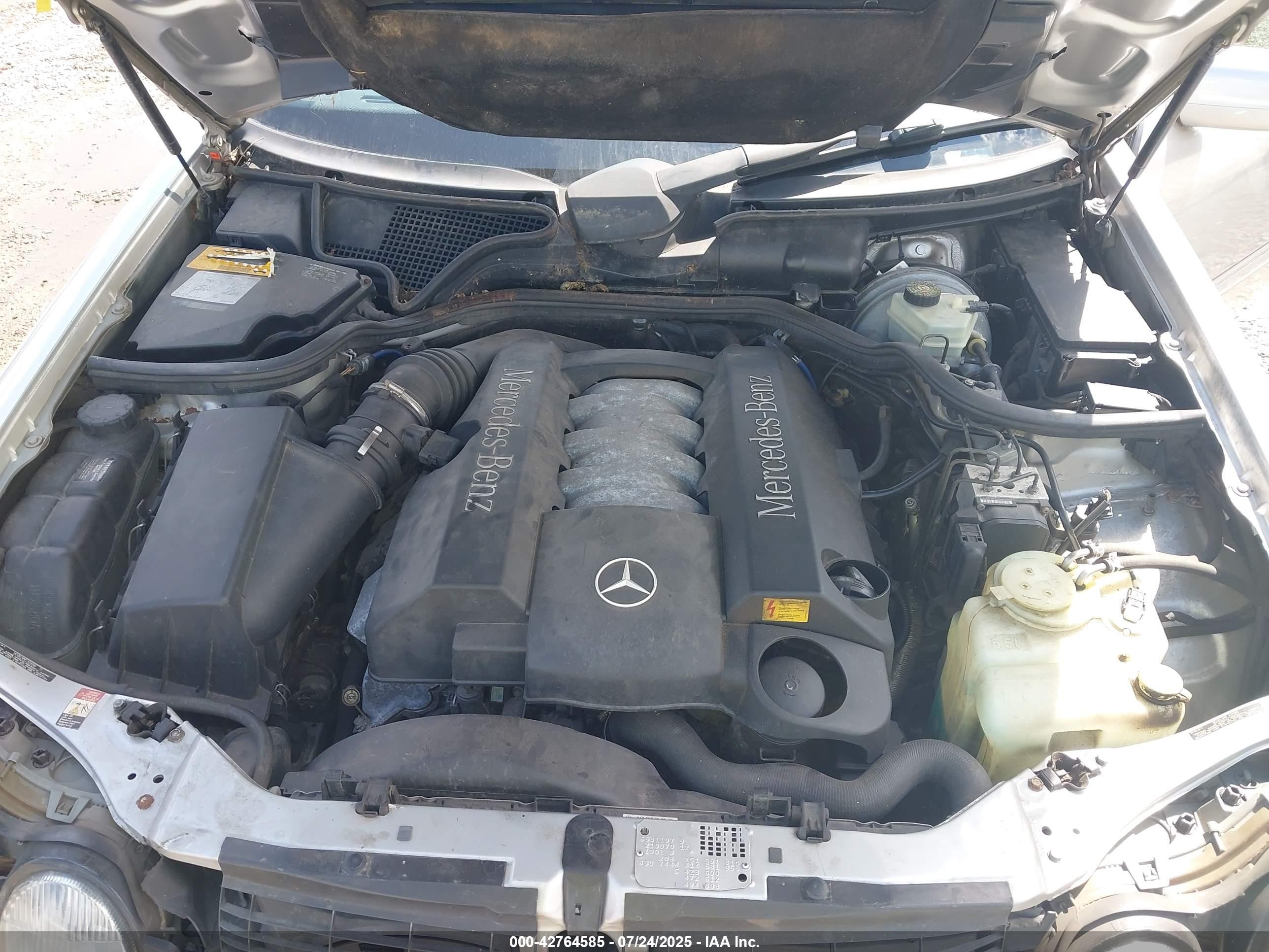 1998 Mercedes-benz E 430   Silver vin: WDBJF70FXWA603071