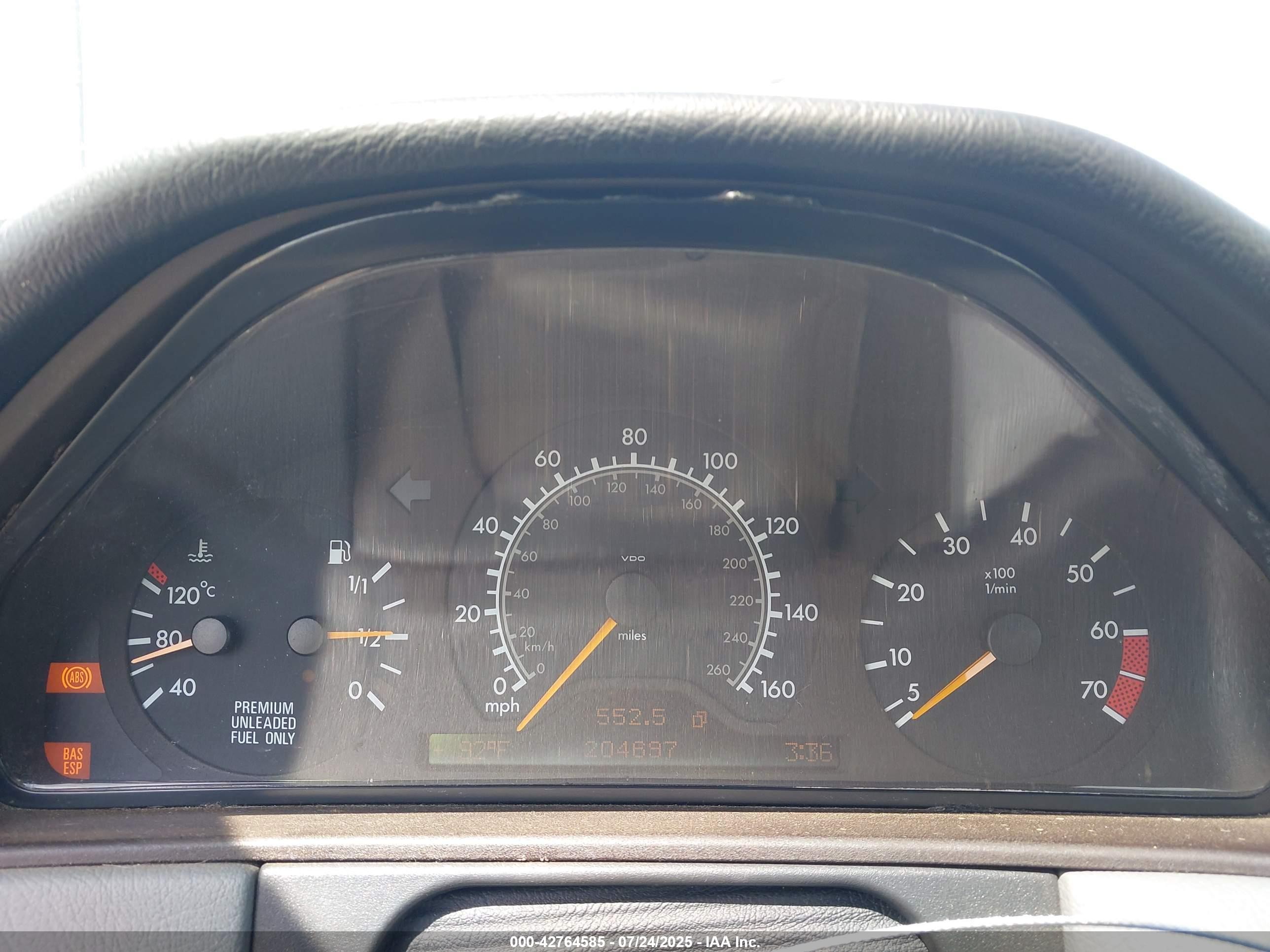 1998 Mercedes-benz E 430   Silver vin: WDBJF70FXWA603071