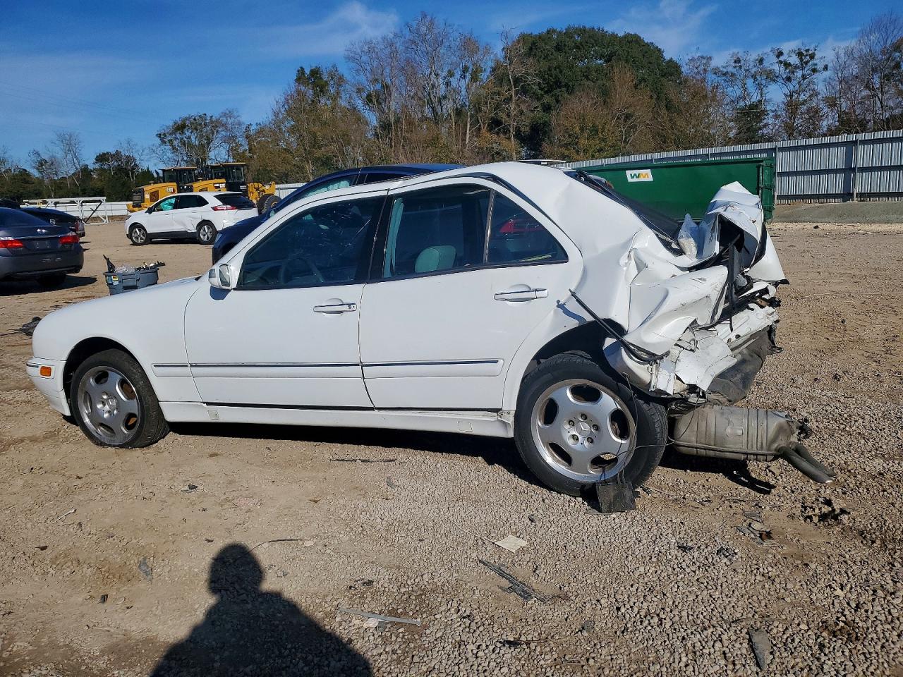 2000 Mercedes-benz E 430 White vin: WDBJF70G3YA955176