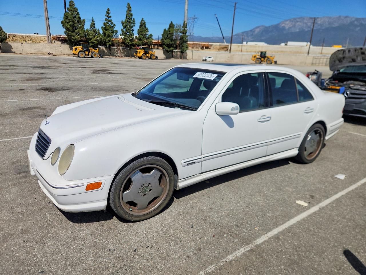 2001 Mercedes-benz E 430 White vin: WDBJF70J21B215288
