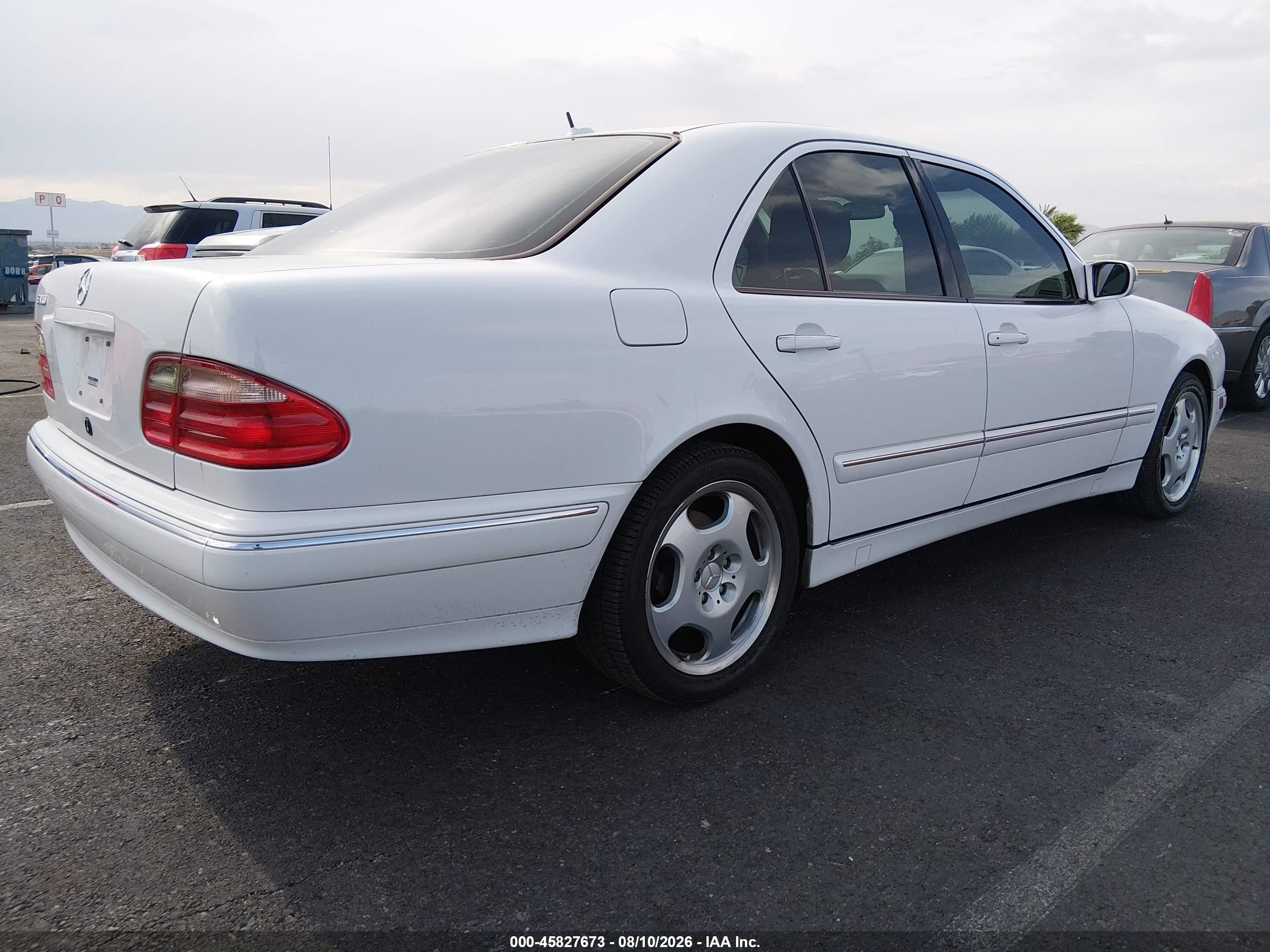 2001 Mercedes-benz E 430   White vin: WDBJF70J31X055926