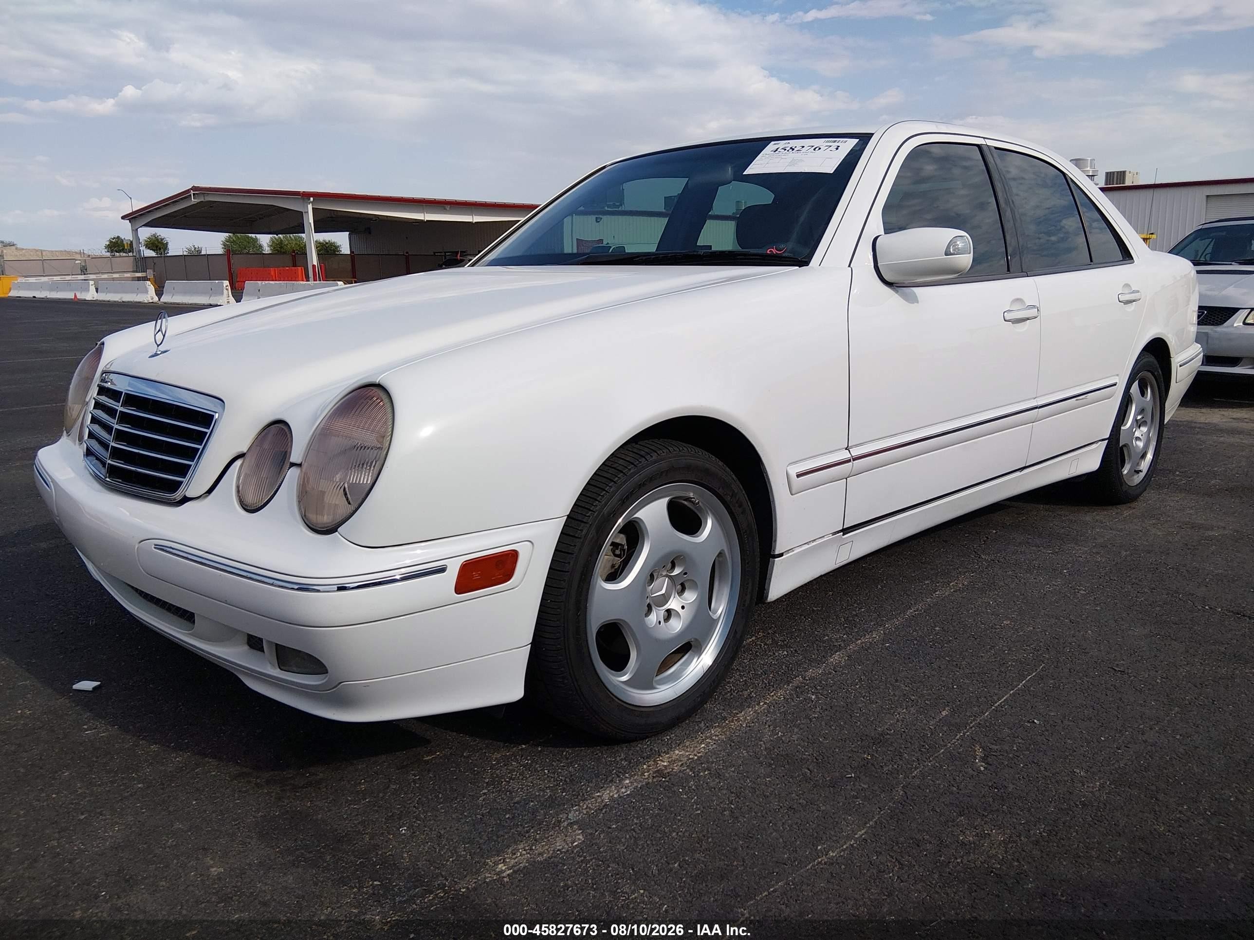 2001 Mercedes-benz E 430   White vin: WDBJF70J31X055926