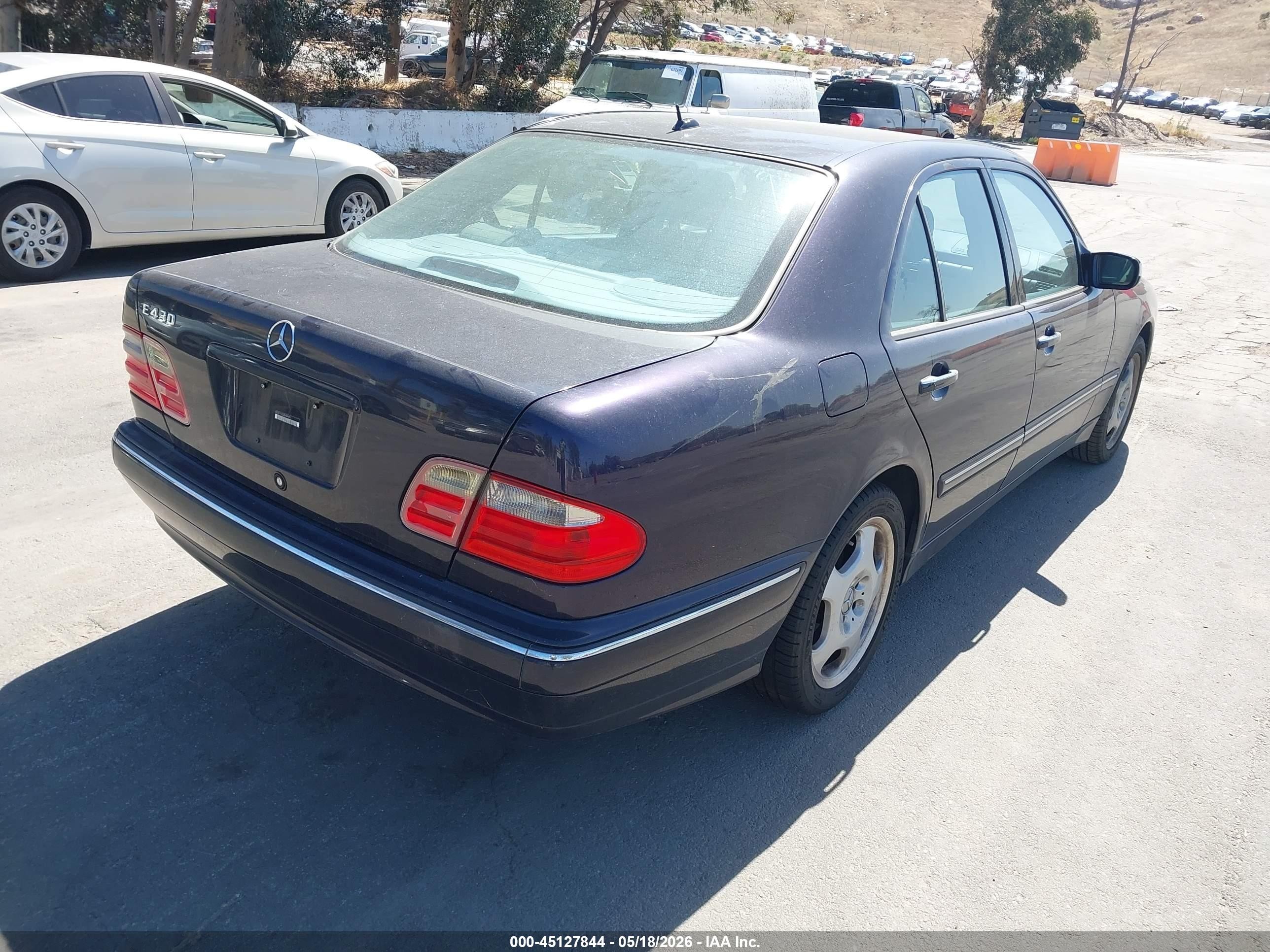 2002 Mercedes-benz E 430 Special Edition Dark Blue vin: WDBJF70J32B484465