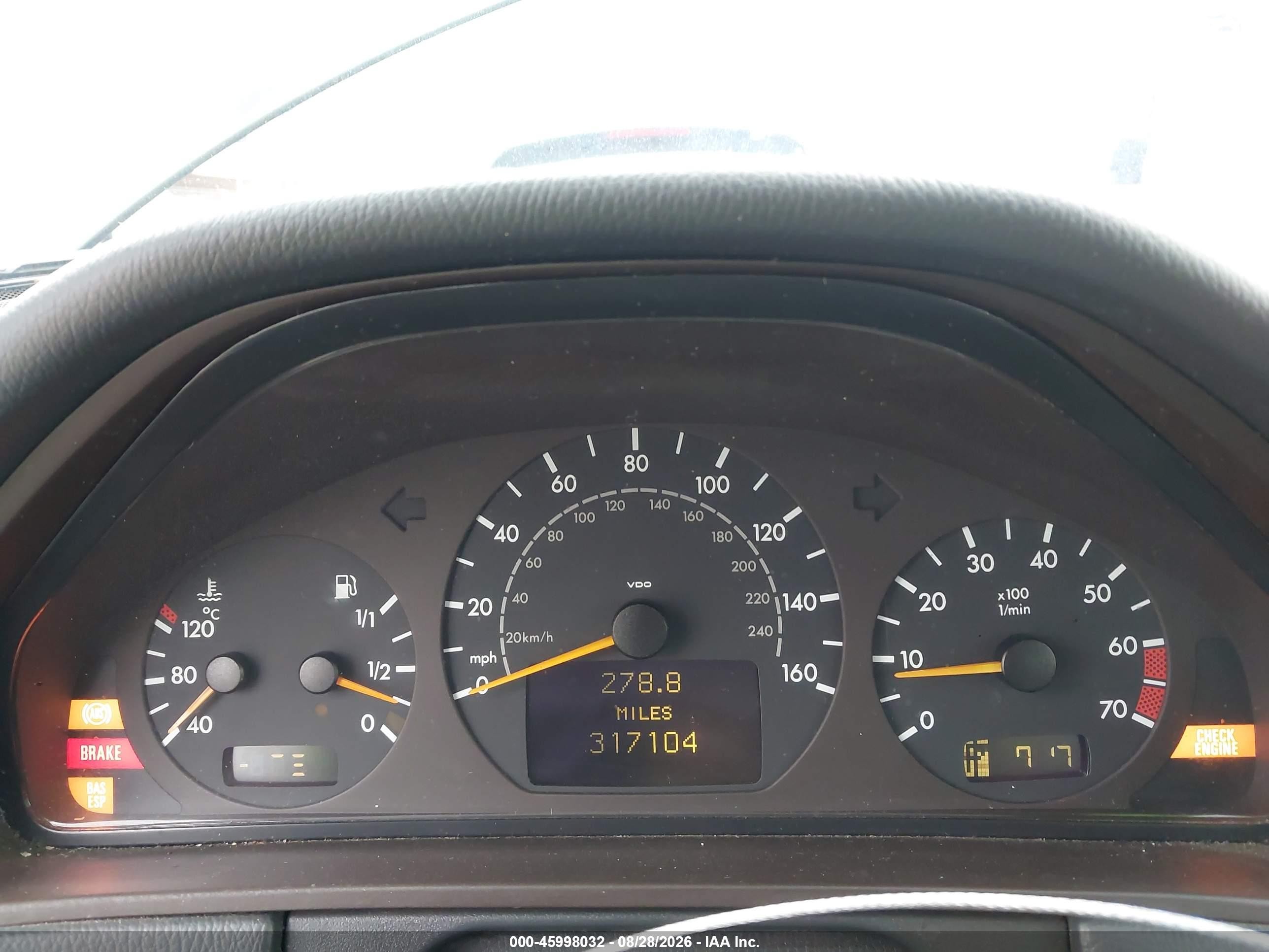 2001 Mercedes-benz E 430   Gray vin: WDBJF70J41X061671