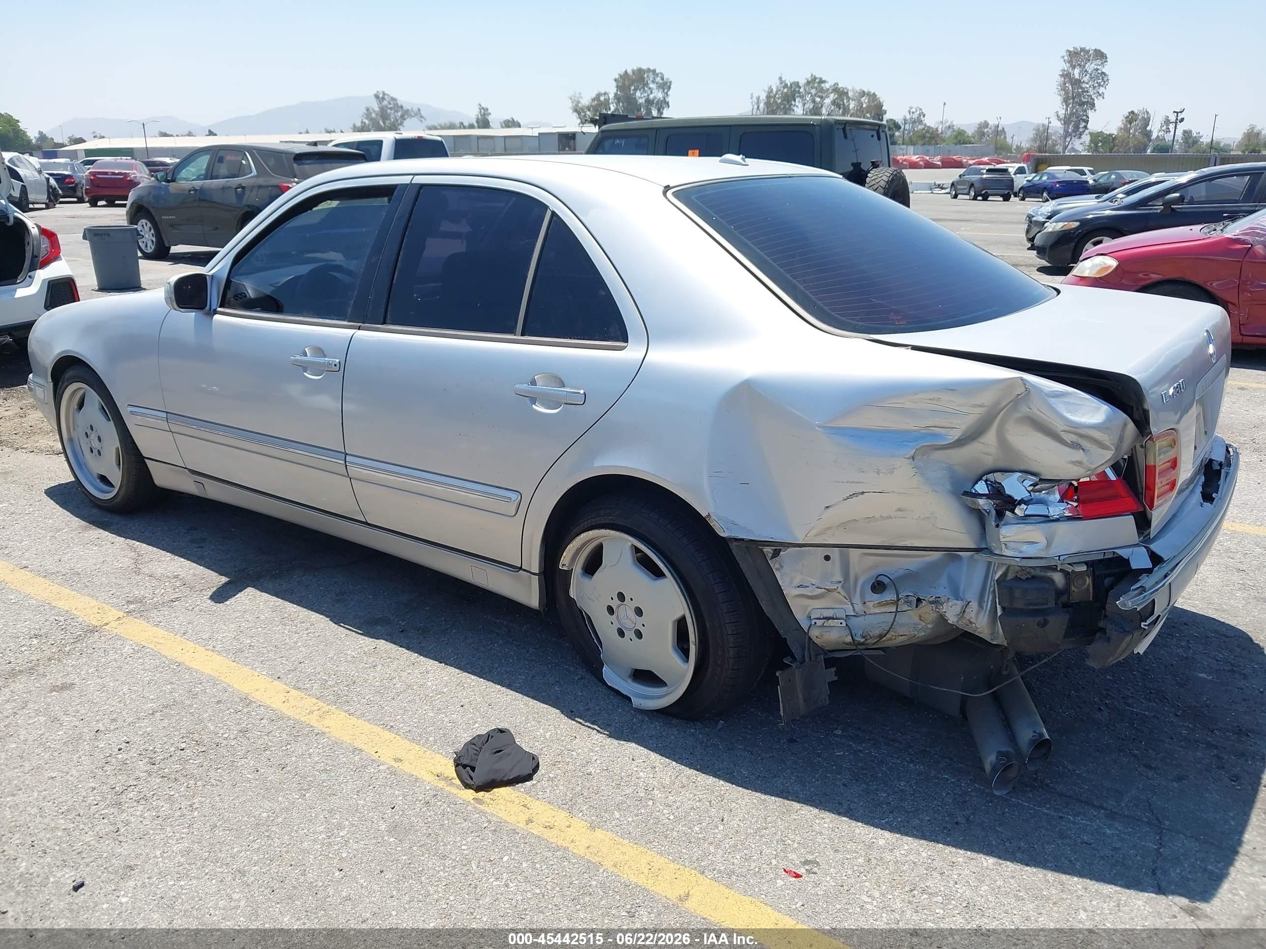 2000 Mercedes-benz E 430   Серый vin: WDBJF70J6YB117701