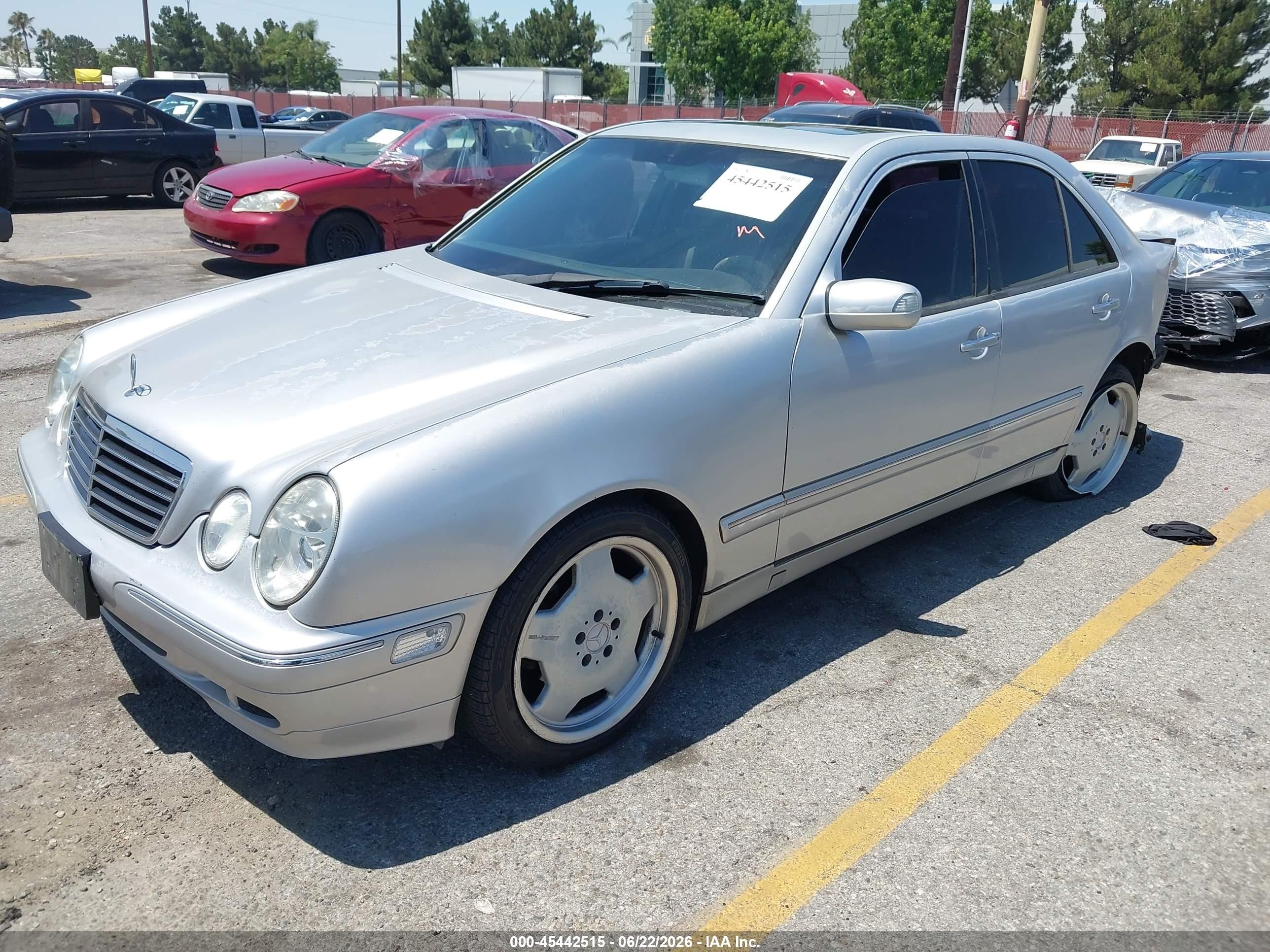 2000 Mercedes-benz E 430   Серый vin: WDBJF70J6YB117701