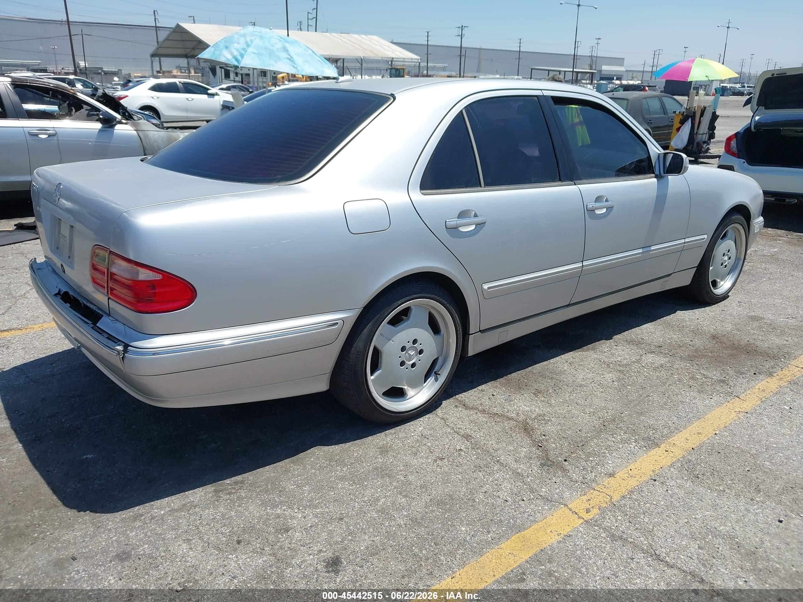2000 Mercedes-benz E 430   Серый vin: WDBJF70J6YB117701