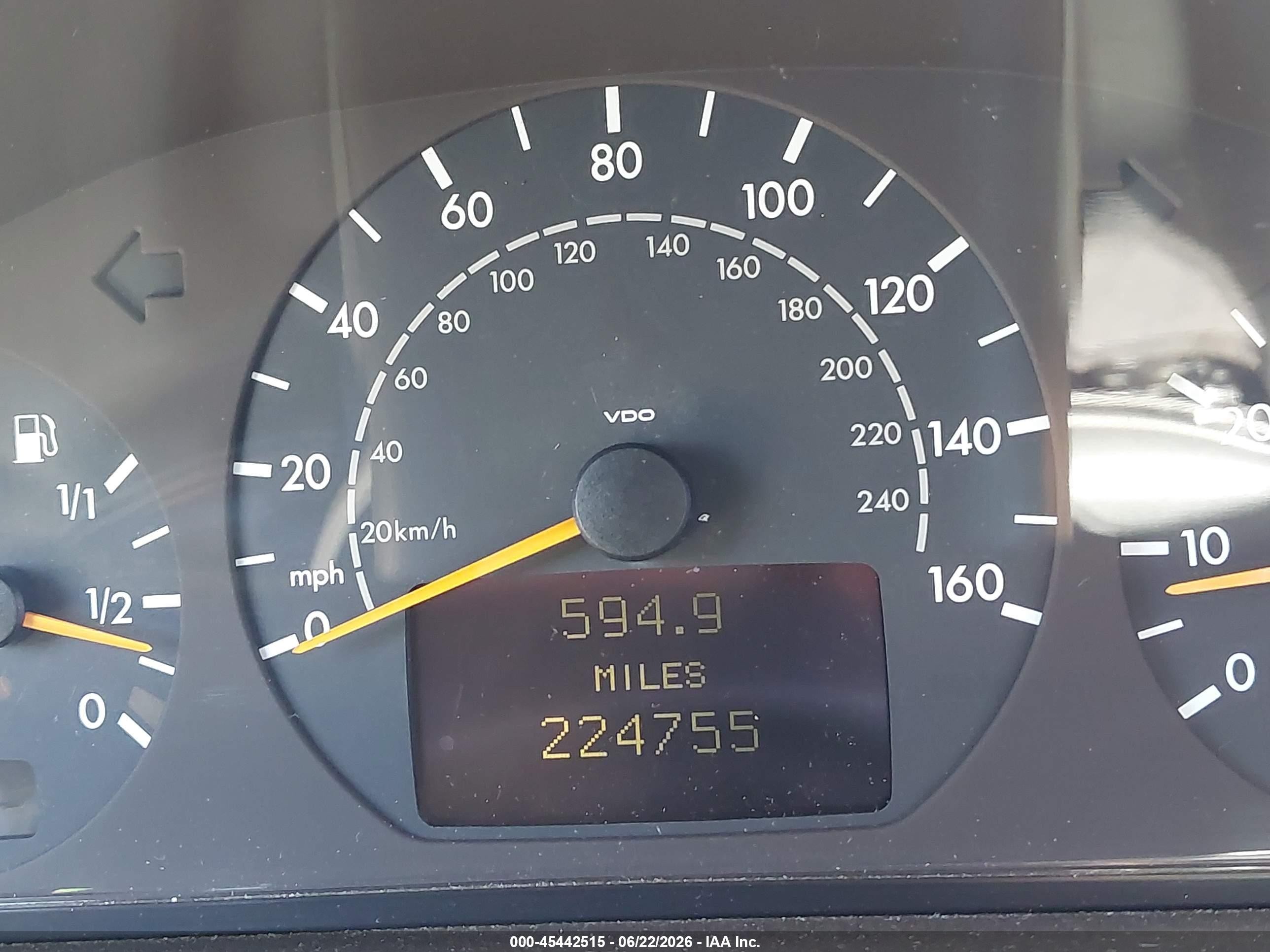 2000 Mercedes-benz E 430   Серый vin: WDBJF70J6YB117701